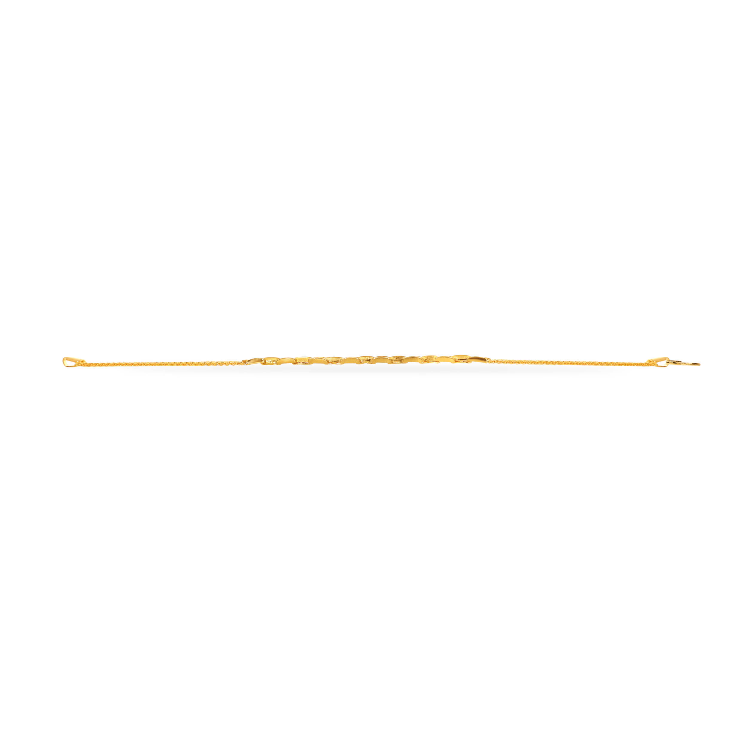 Charming Link Men Gold Wristlet - Senco Gold and Diamonds