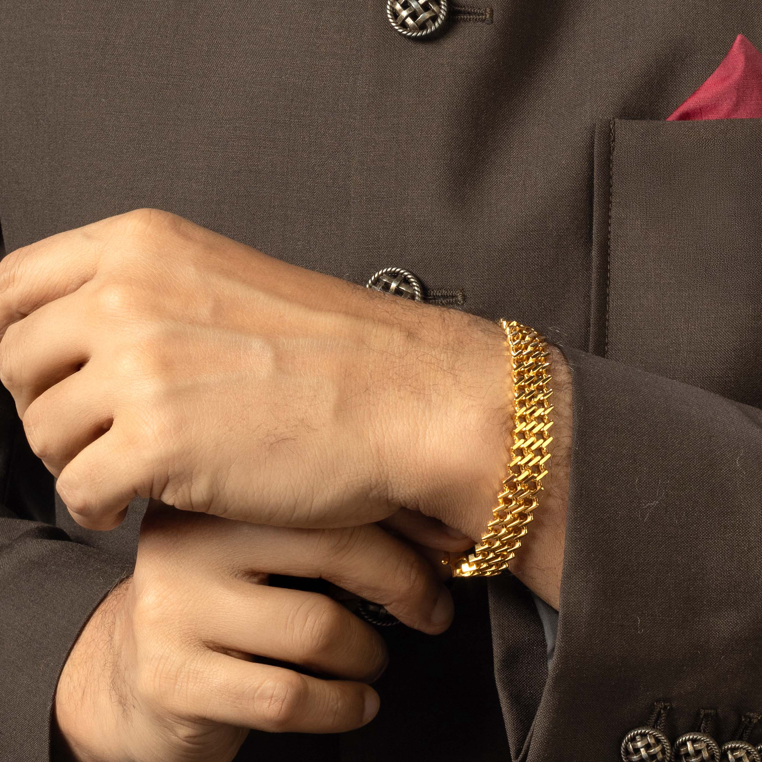 Urban Gold Men's Wristlet - Senco Gold and Diamonds