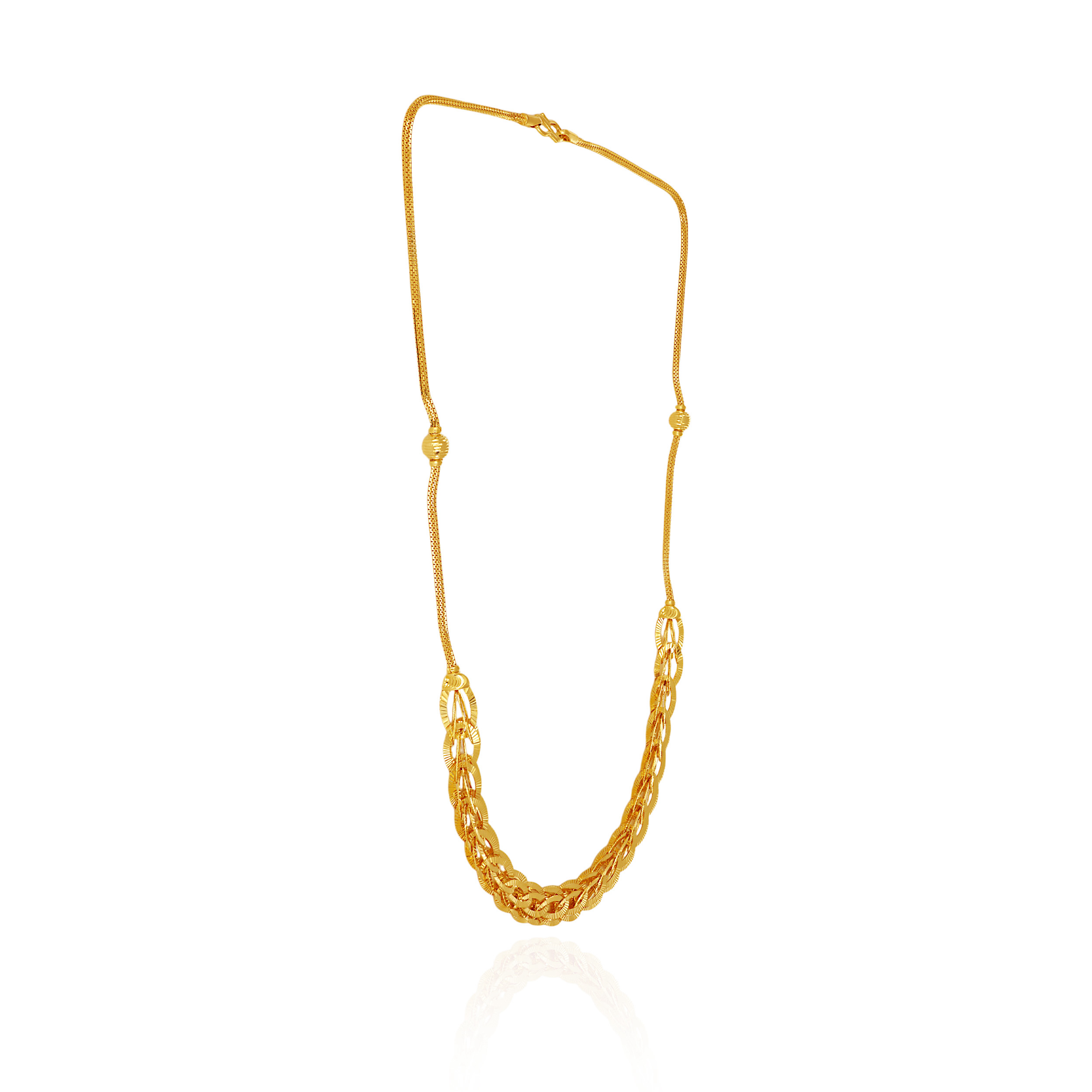 Sleek Weave Gold Chain - Senco Gold and Diamonds