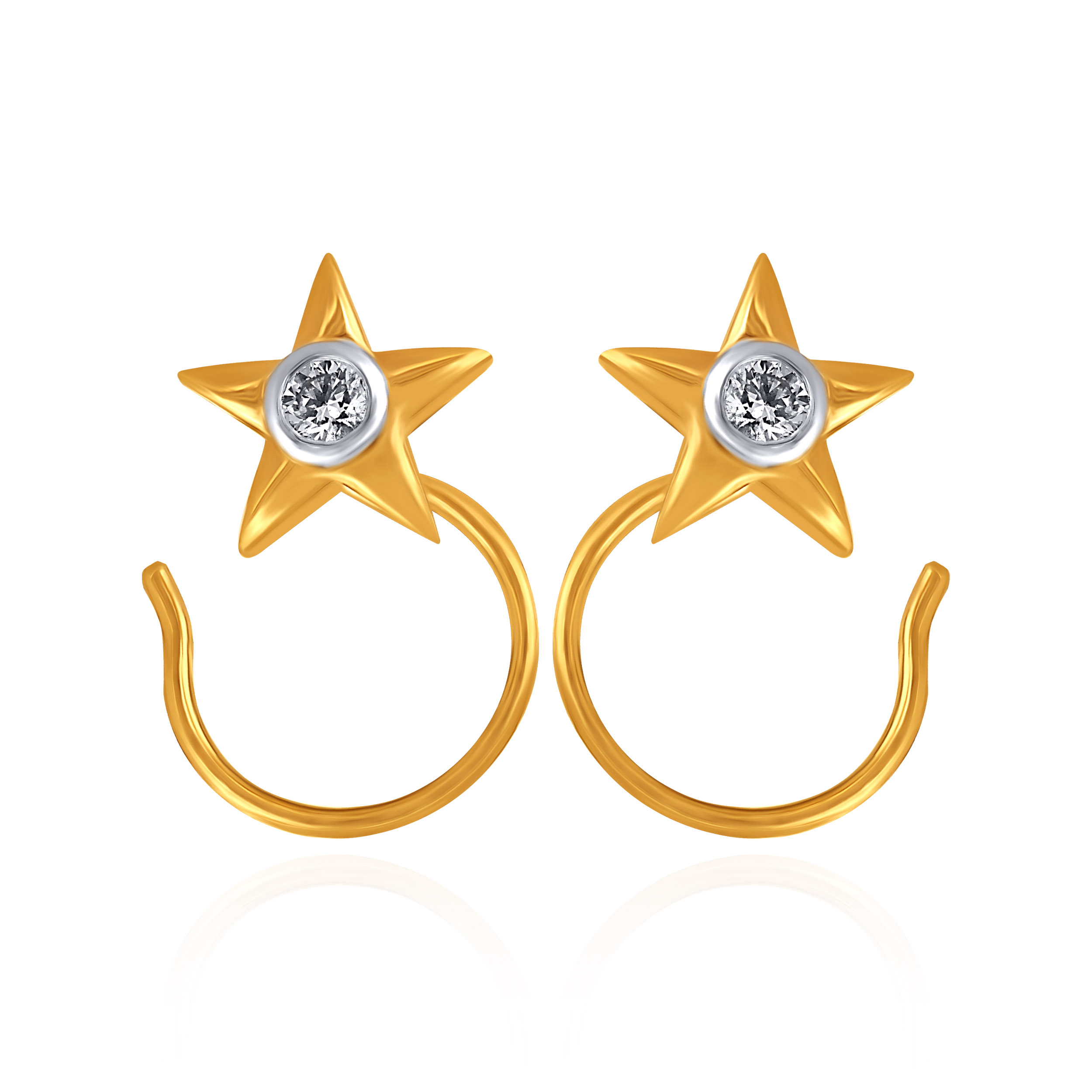Shooting Star Kids' Diamond Earrings - Senco Gold and Diamonds