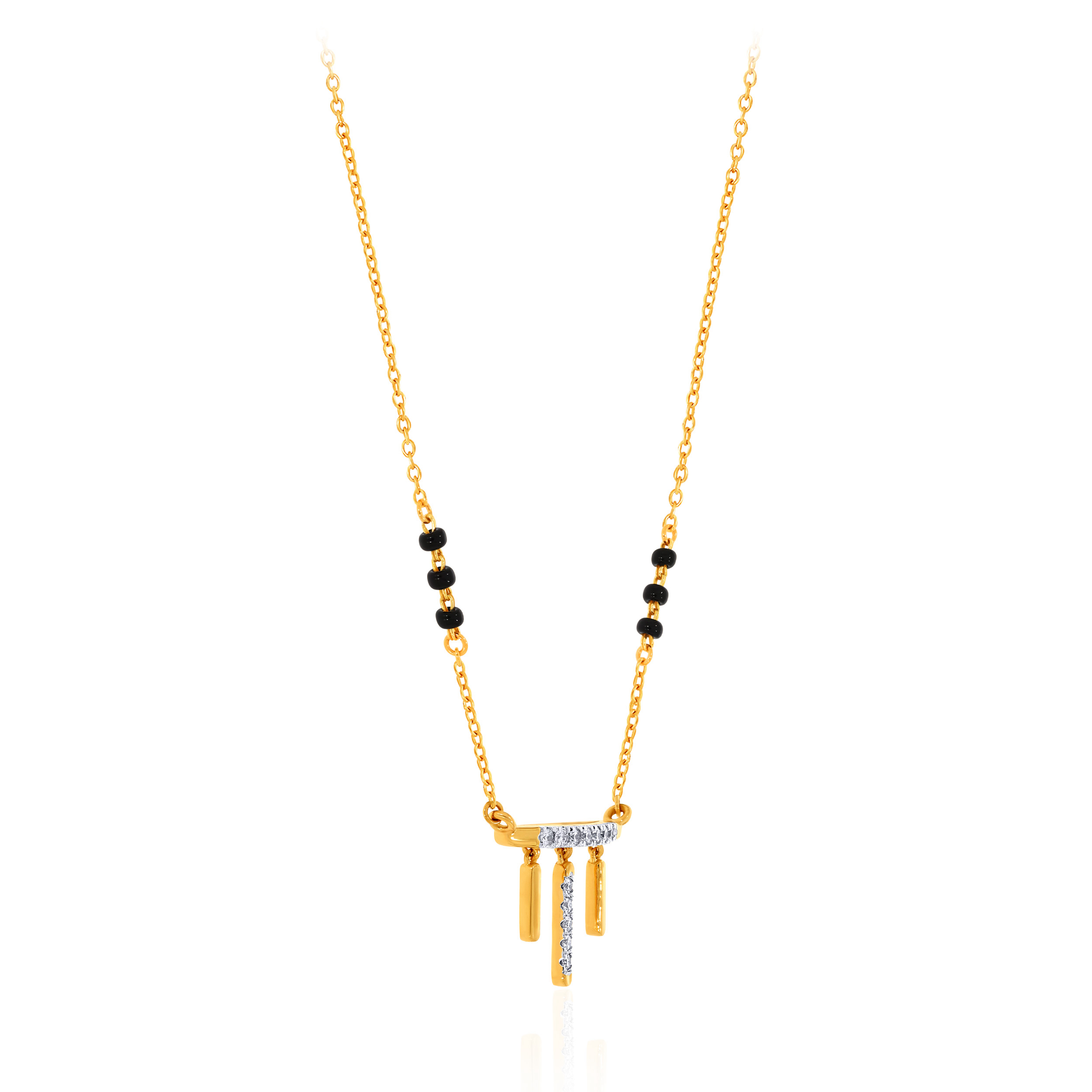 Cascading Bliss Diamond Mangalsutra - Senco Gold and Diamonds