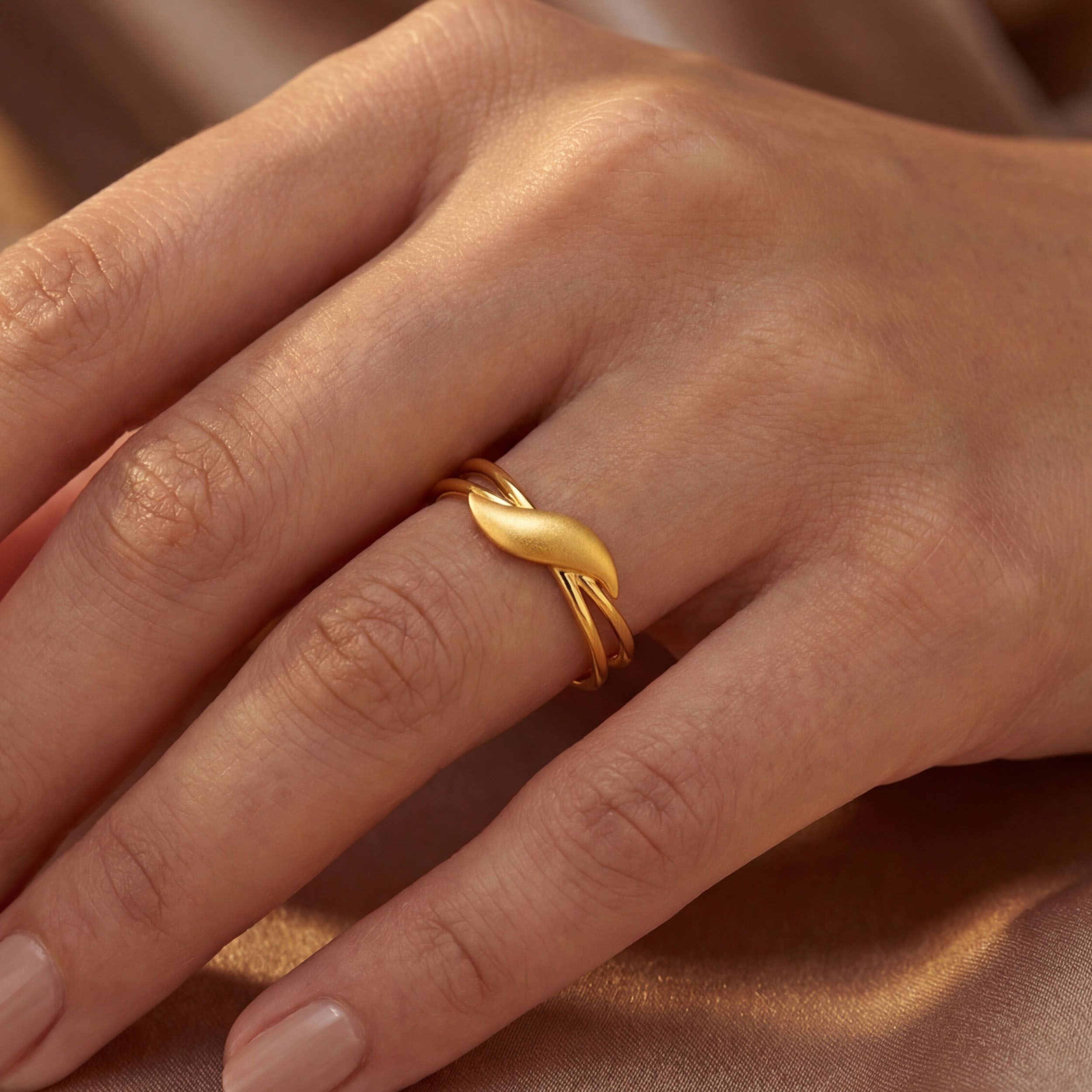 Dewleaf Gold Ring alternate view 3