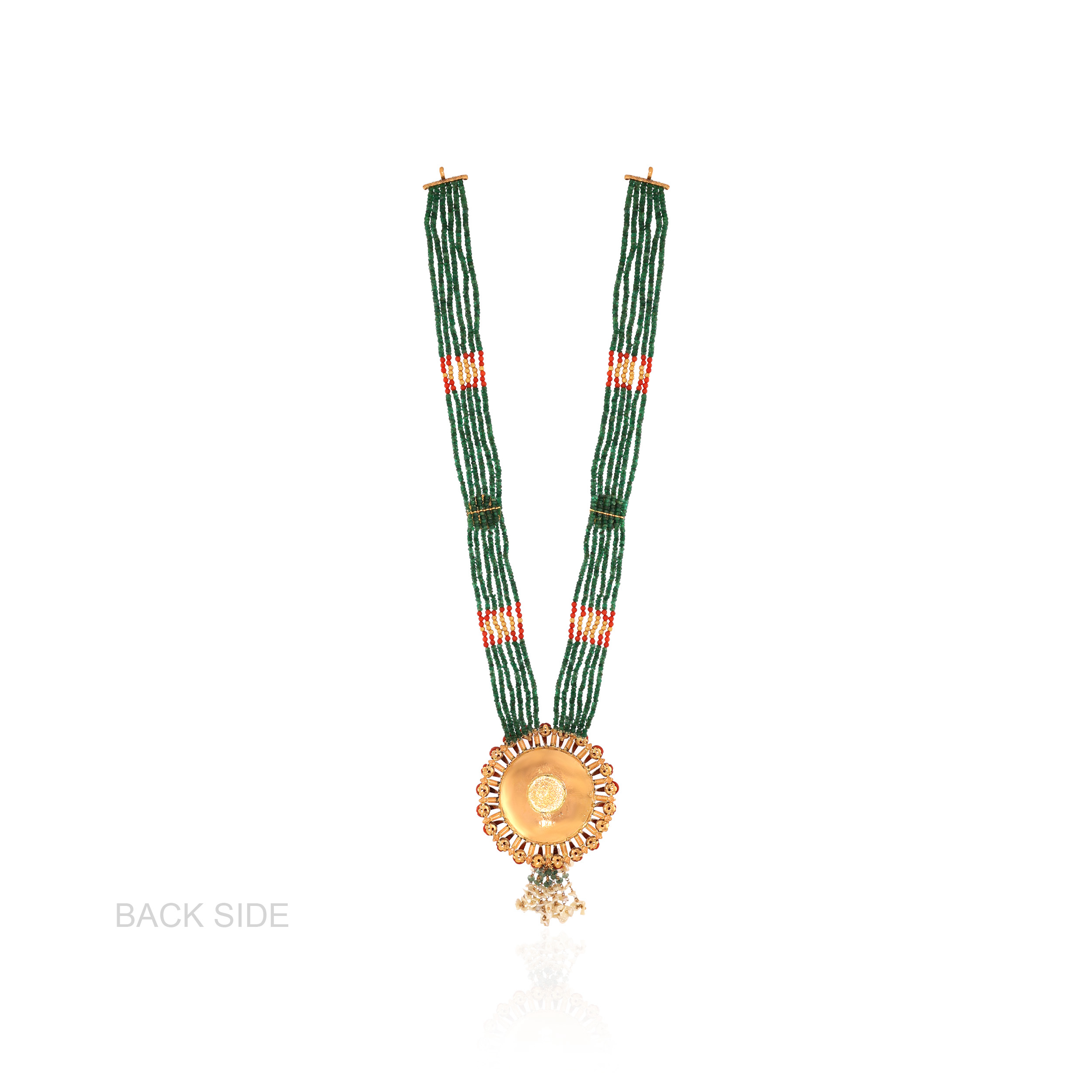 22K Yellow Gold Kundan Necklace-GN-D000788441 - Senco Gold and Diamonds