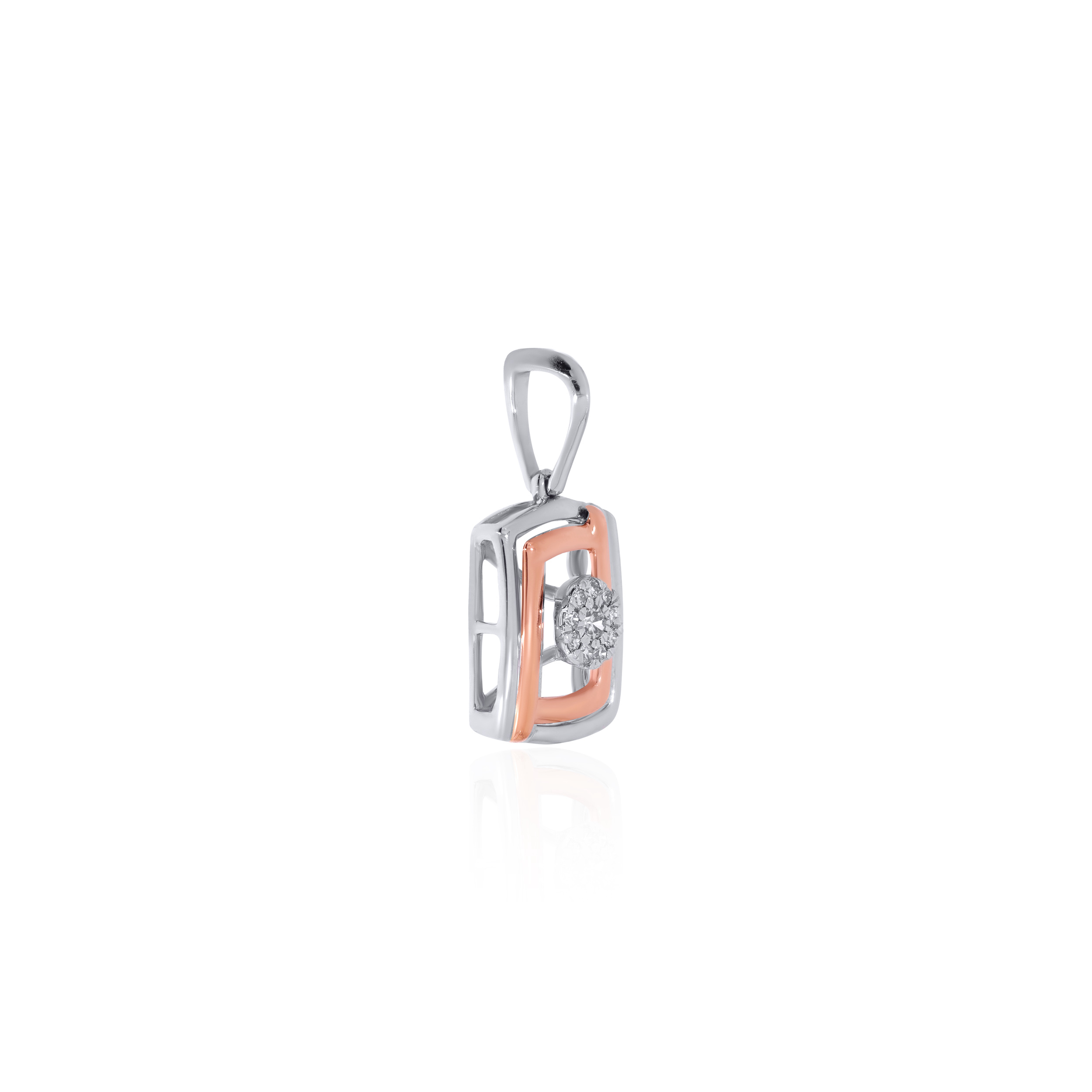 Chic Charm Platinum Diamond Pendant - Senco Gold and Diamonds