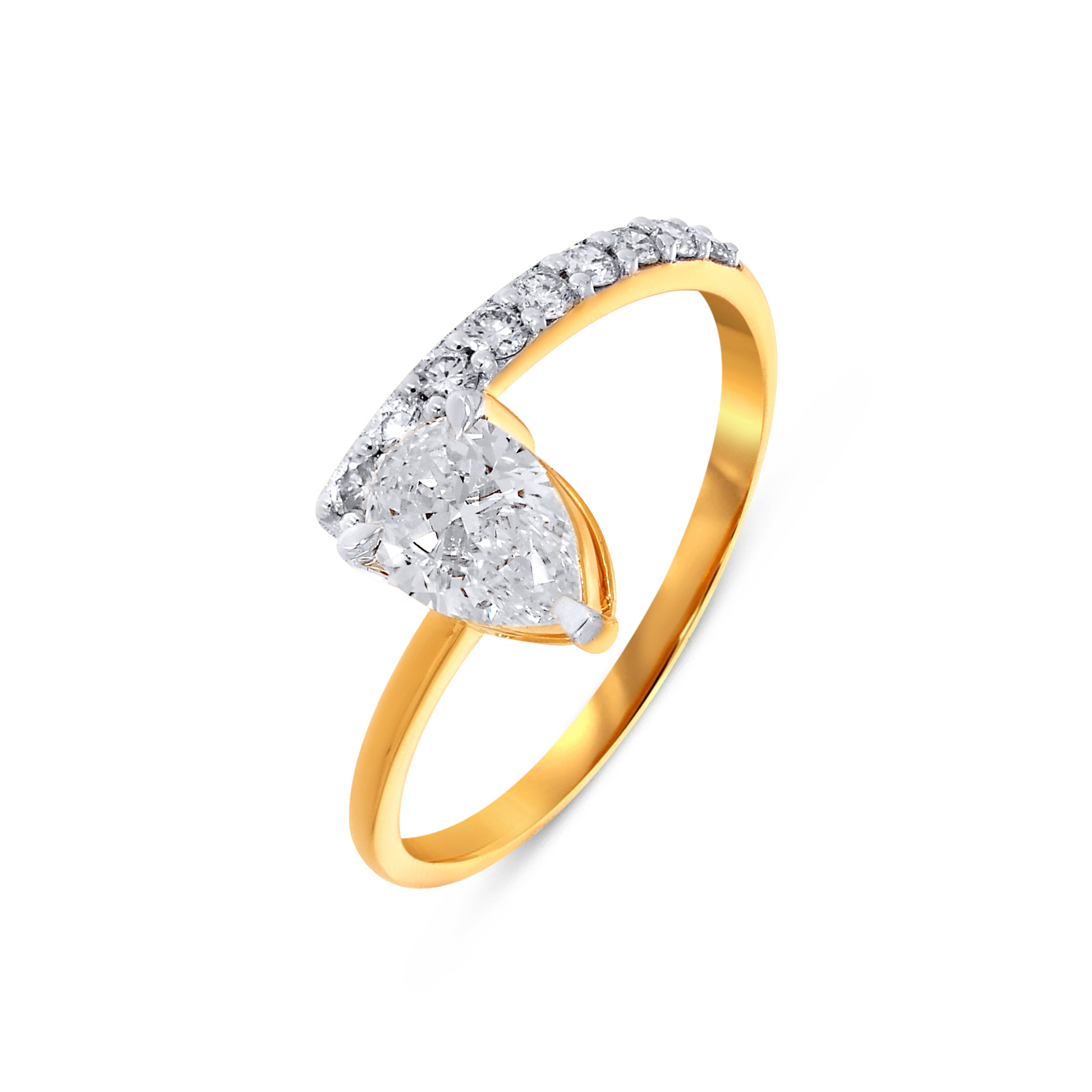 18K Yellow Gold Solitaire Ring-DLR-D000770013 - Senco Gold and Diamonds
