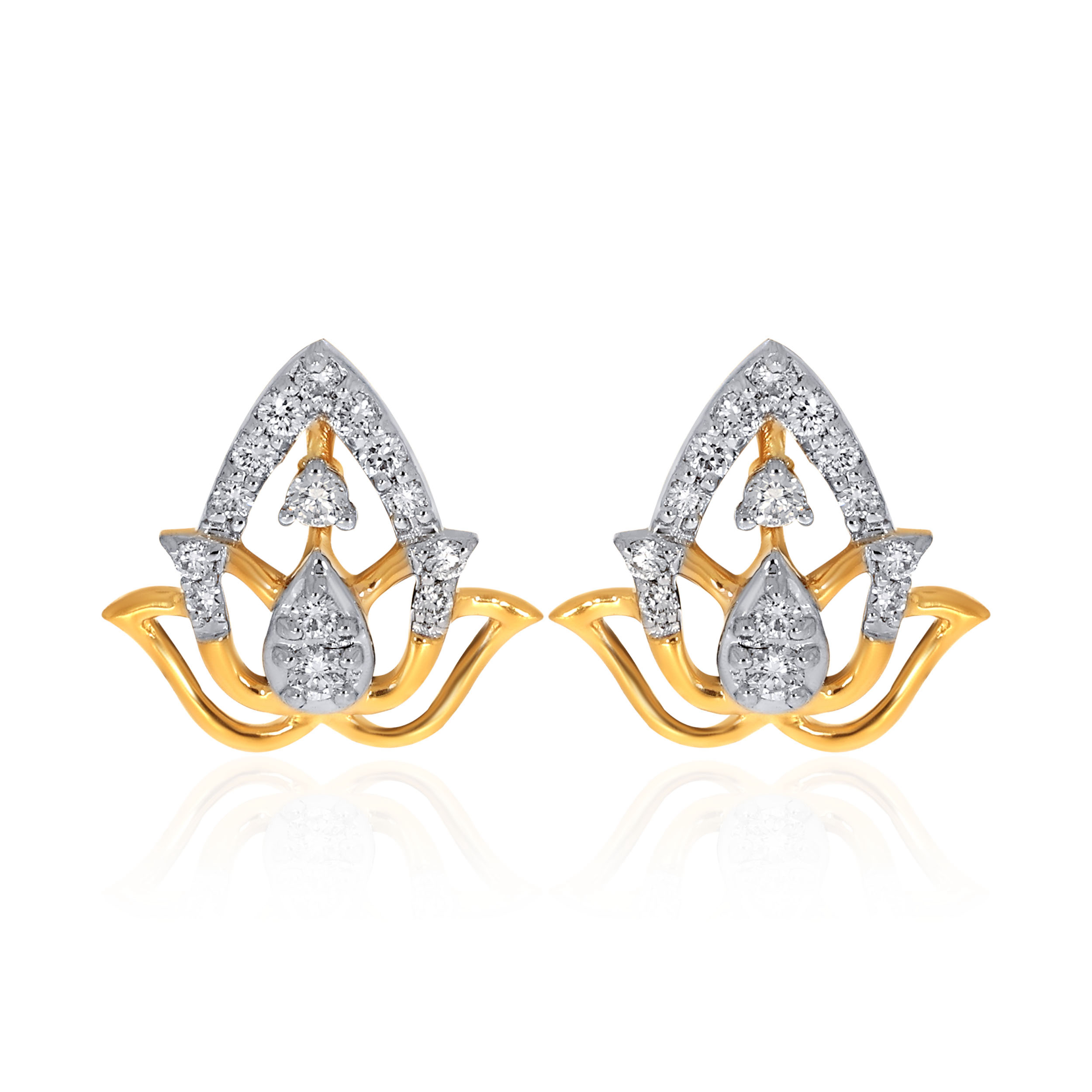 14K Yellow Gold Studs Earrings-DT-D000773568 - Senco Gold and Diamonds