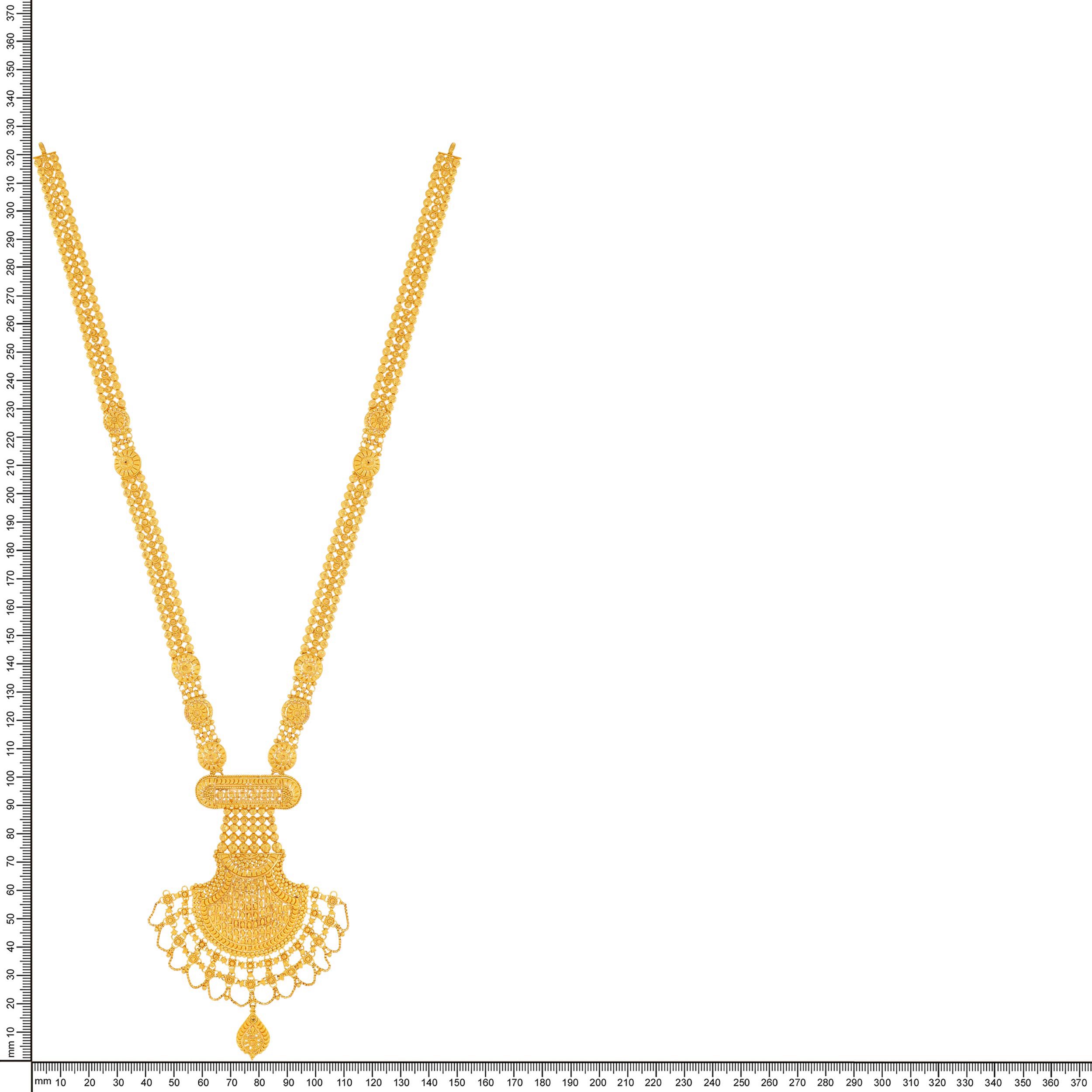 Graceful Heirloom Gold Long Necklace - Senco Gold and Diamonds