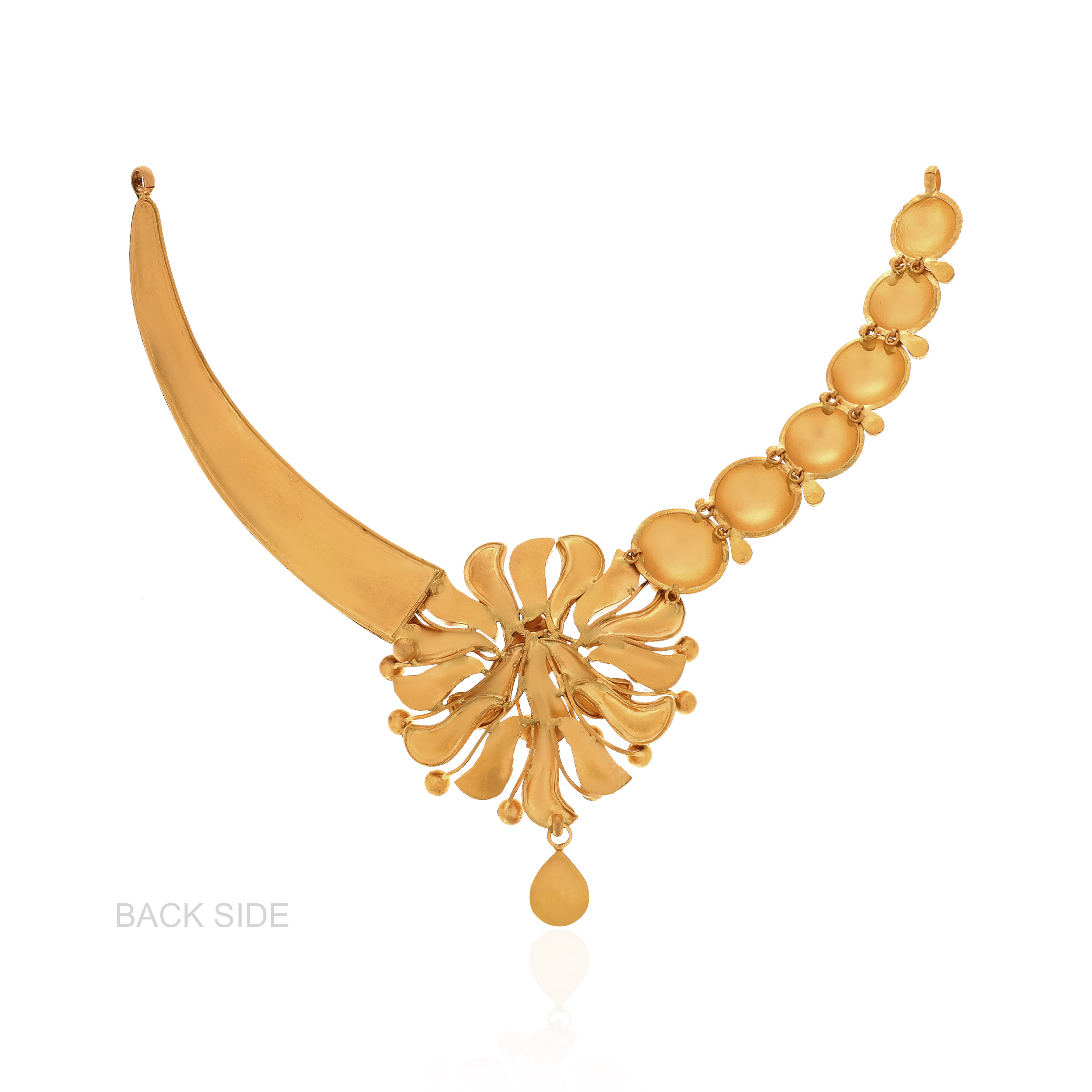 22K Yellow Gold Antique Kundan Necklace-GN-D000760626 - Senco Gold and Diamonds