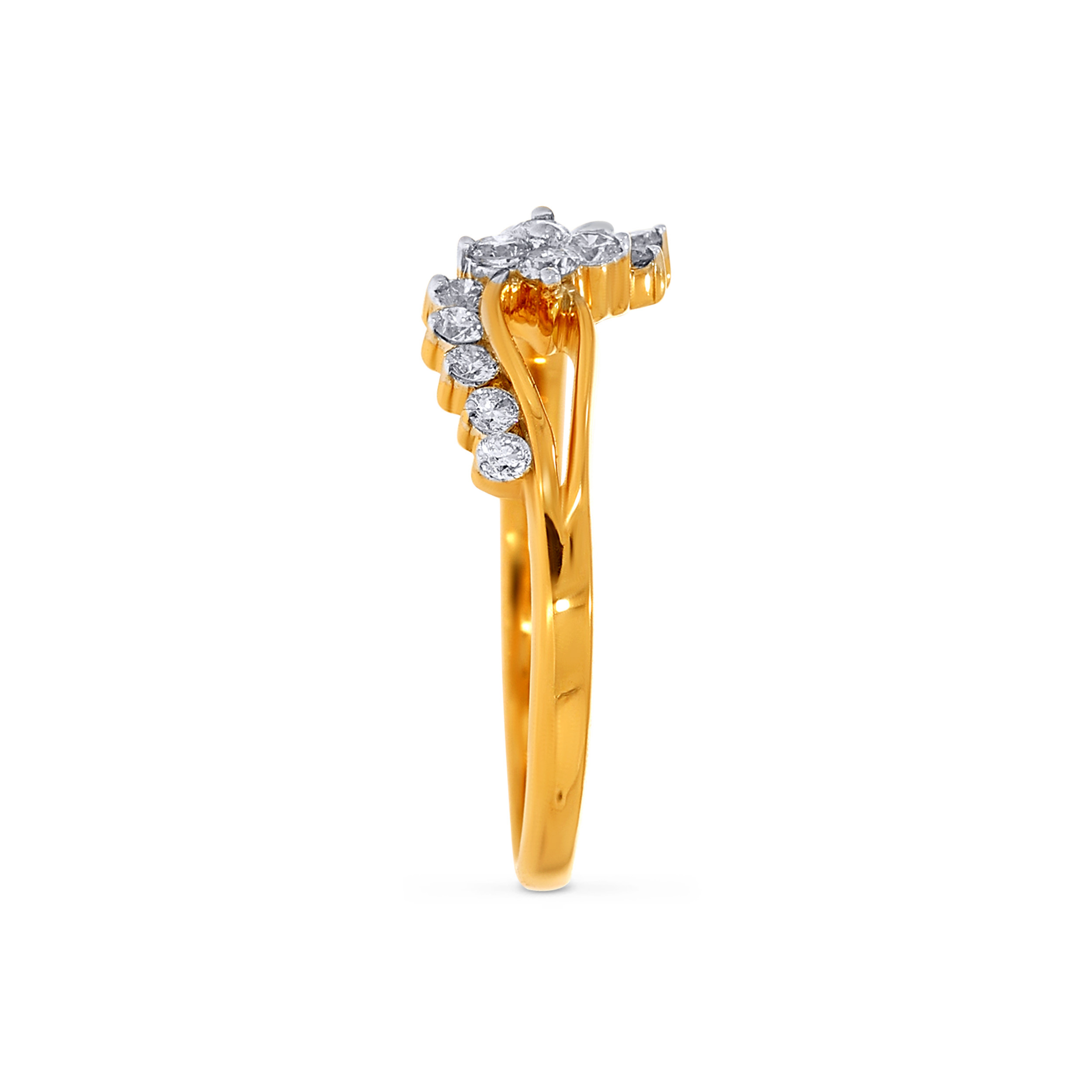 18K Yellow Gold Diamond Ring-DLR-D000694461 - Senco Gold and Diamonds