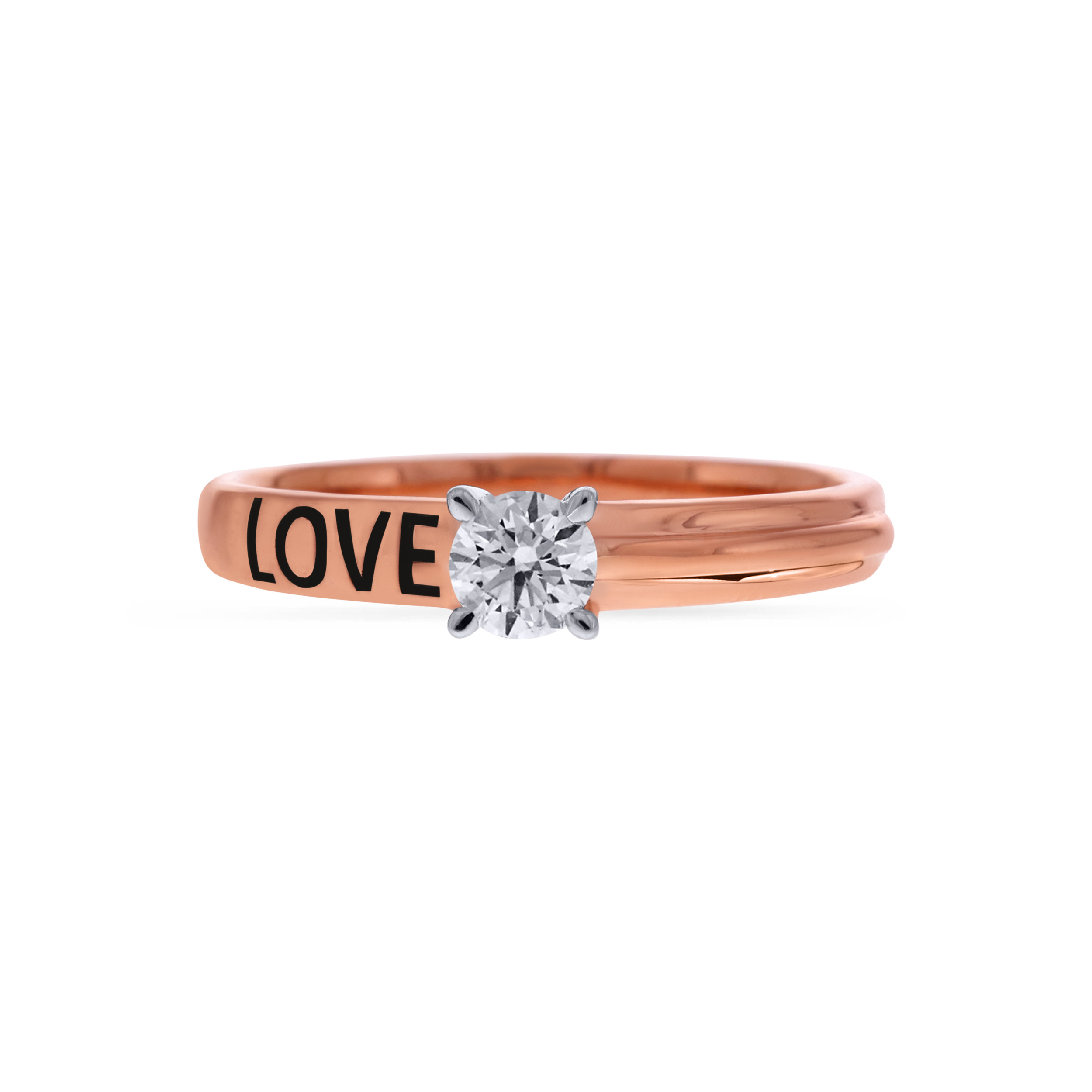 Sparkle of Love Solitaire Ring - Senco Gold and Diamonds