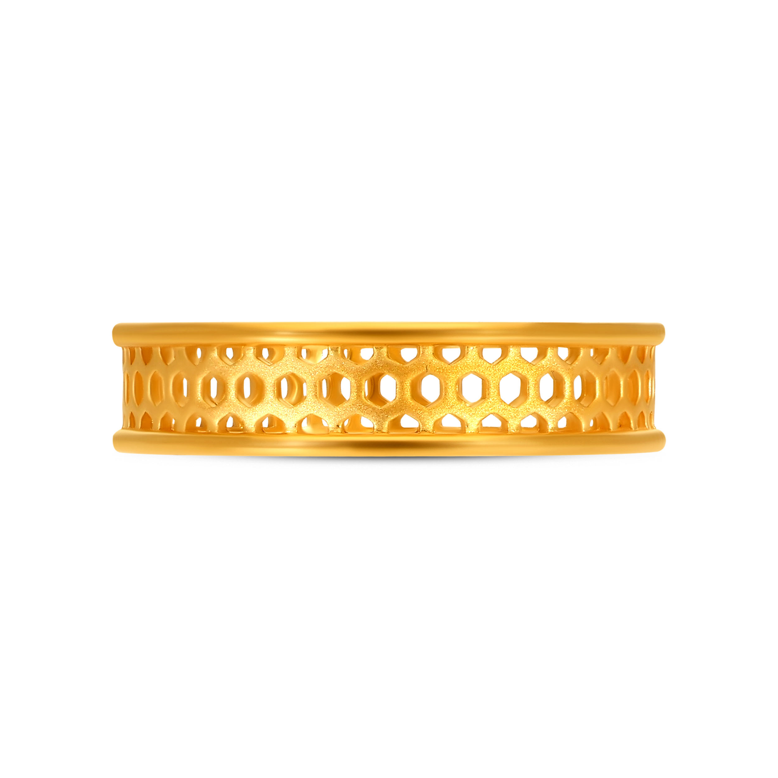 Urban Honeycomb Men’s Gold Ring - Senco Gold and Diamonds