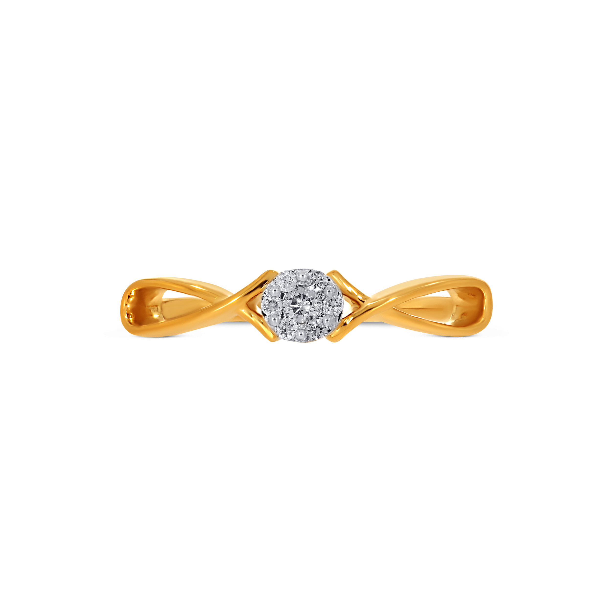 Halo Twist Diamond Ring - Senco Gold and Diamonds