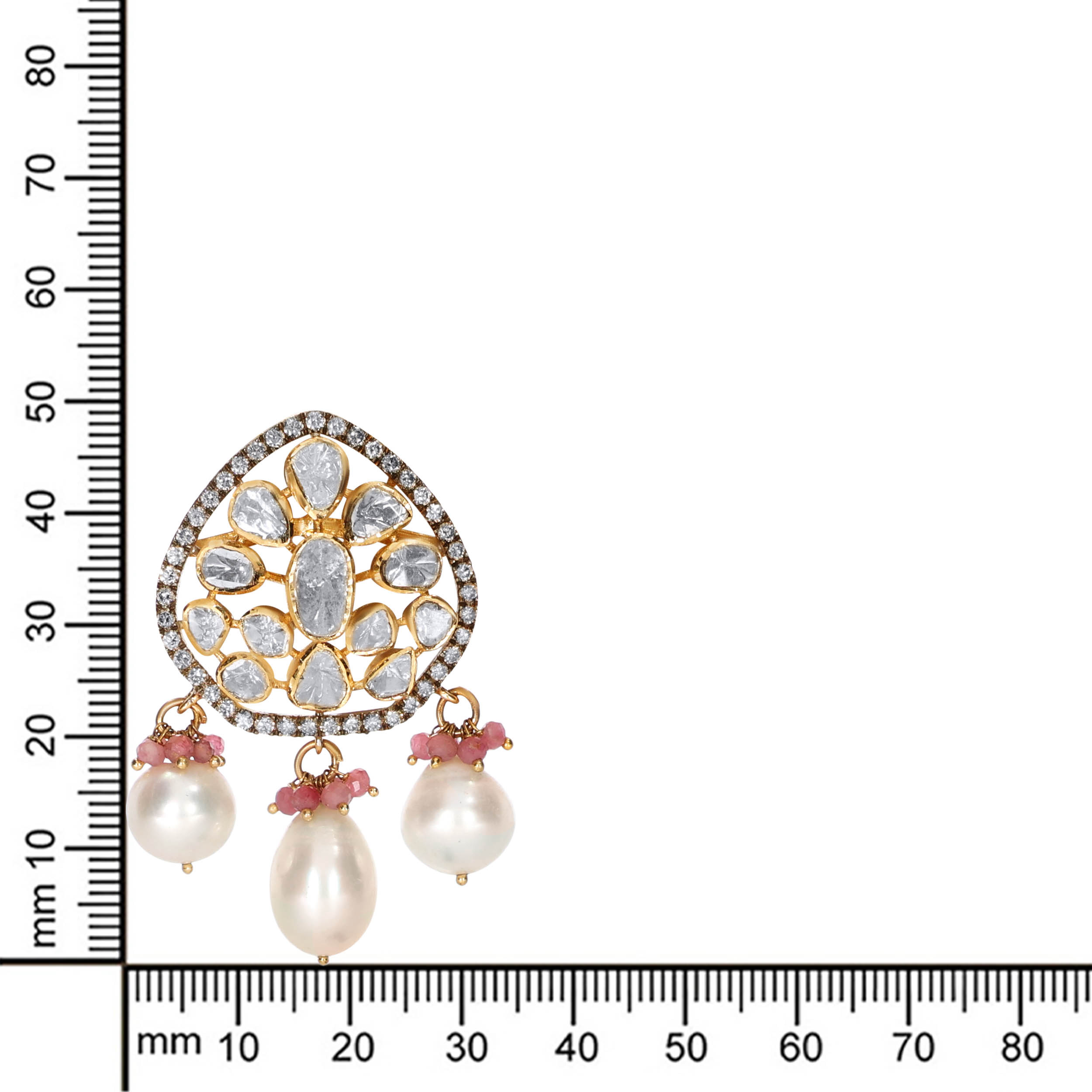 Eternal Brilliance Polki Diamond Studs - Senco Gold and Diamonds