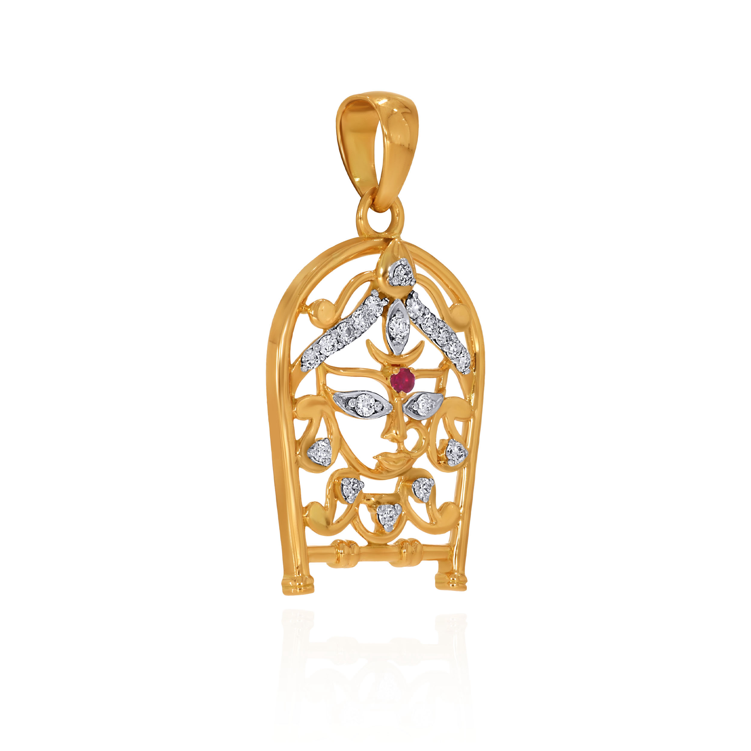 Divya Shakti Diamond Pendant - Senco Gold and Diamonds