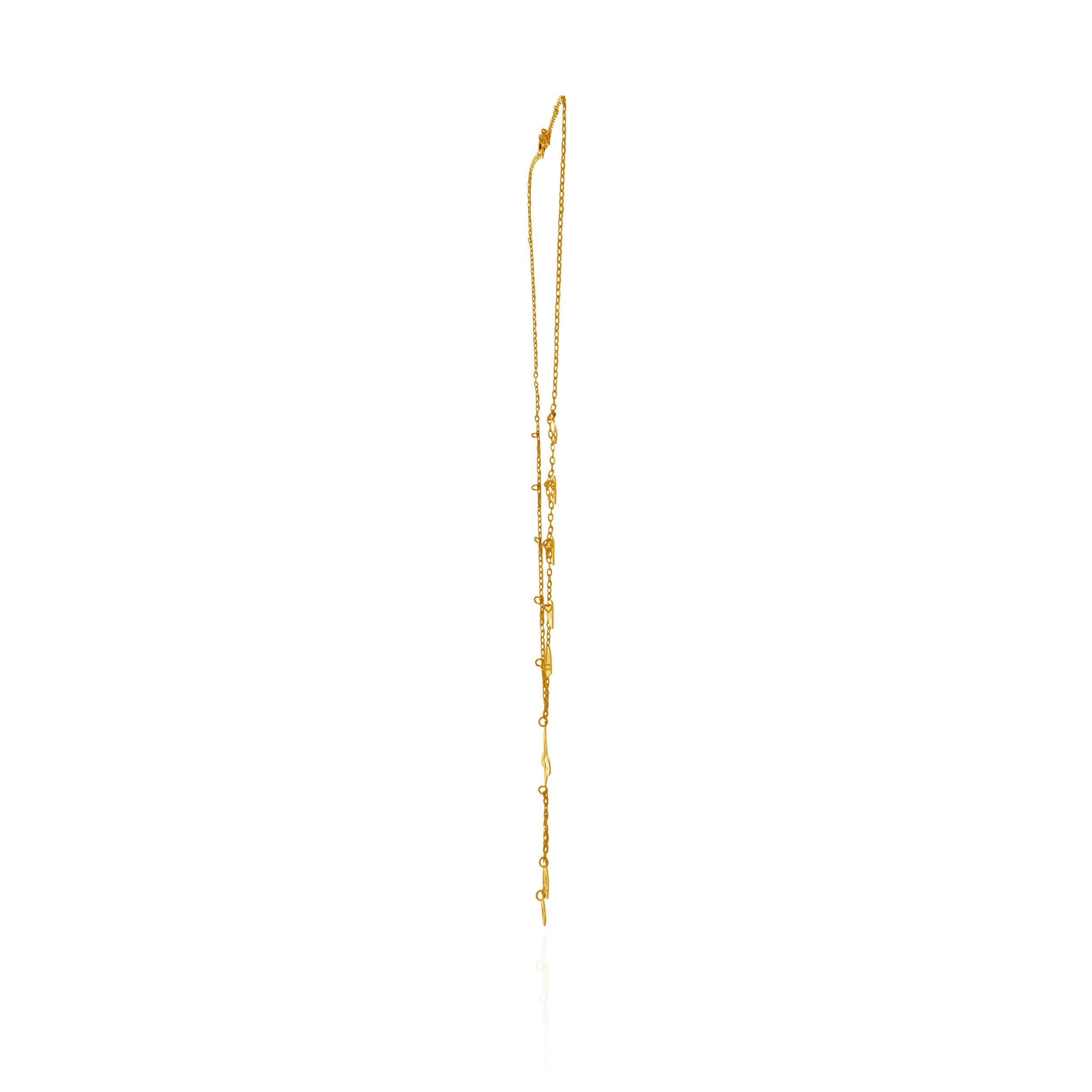 Heartfall Charm Gold Chain - Senco Gold and Diamonds