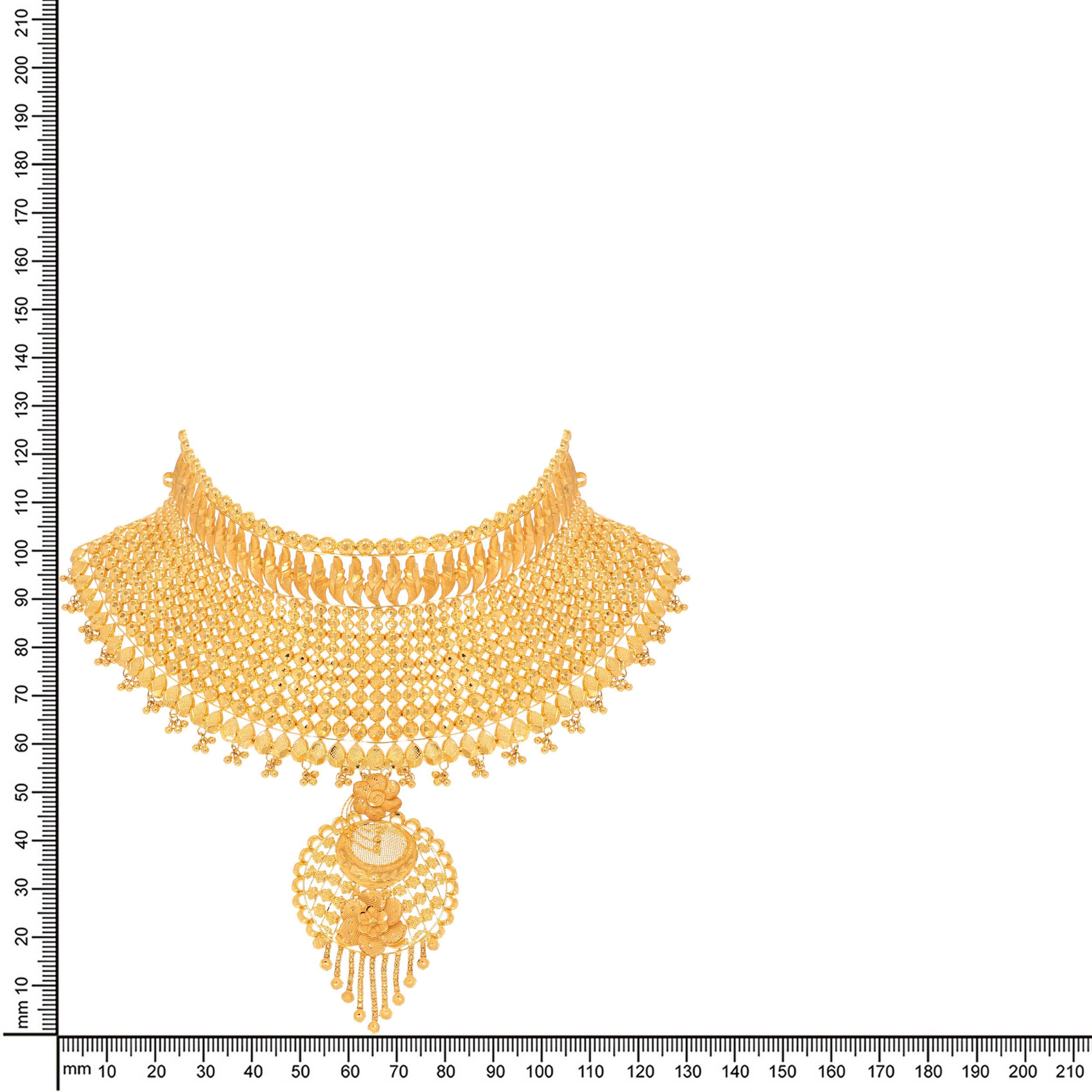 Grandeur In Gold Choker Necklace - Senco Gold and Diamonds