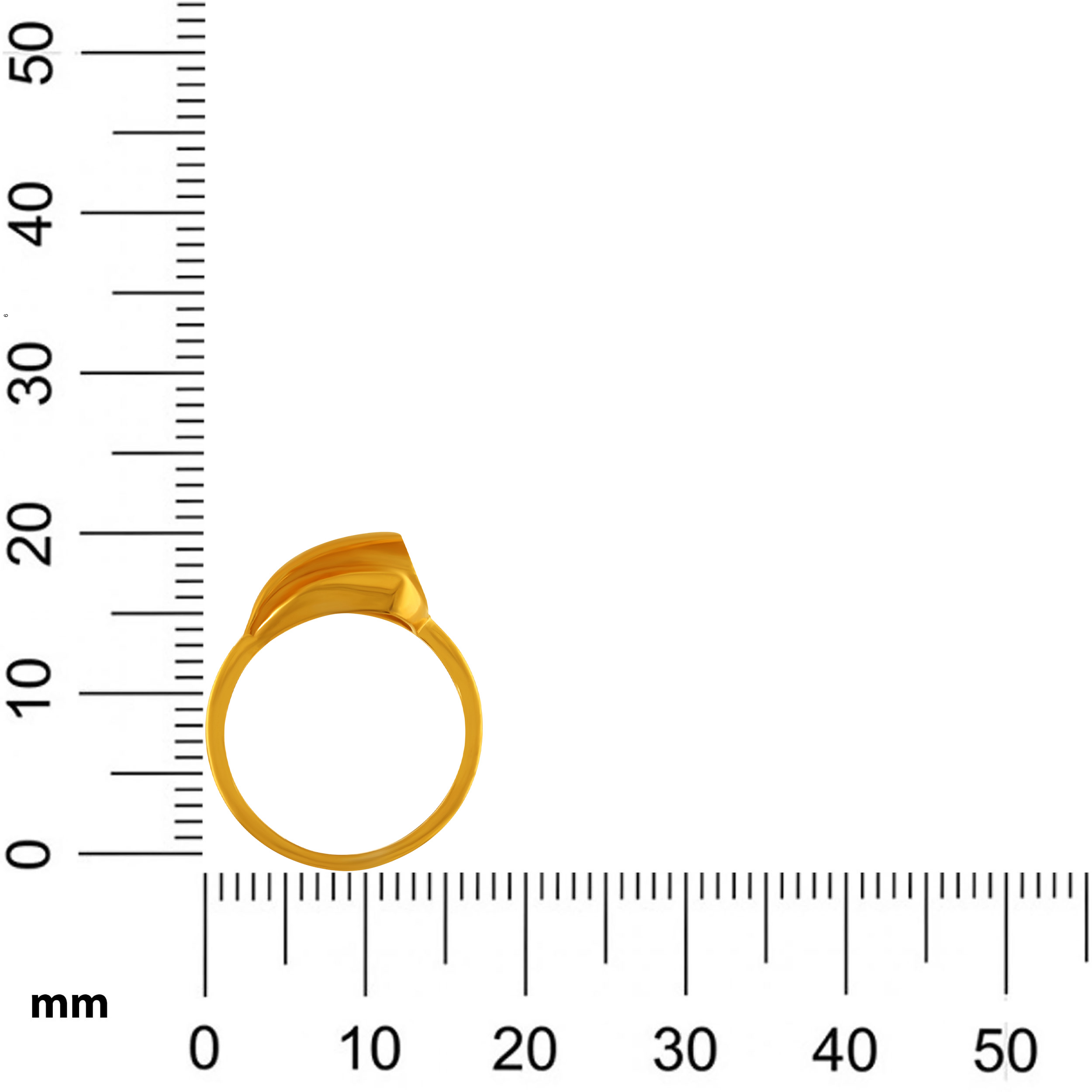 Radiant Petal Sweep Gold Ring - Senco Gold and Diamonds