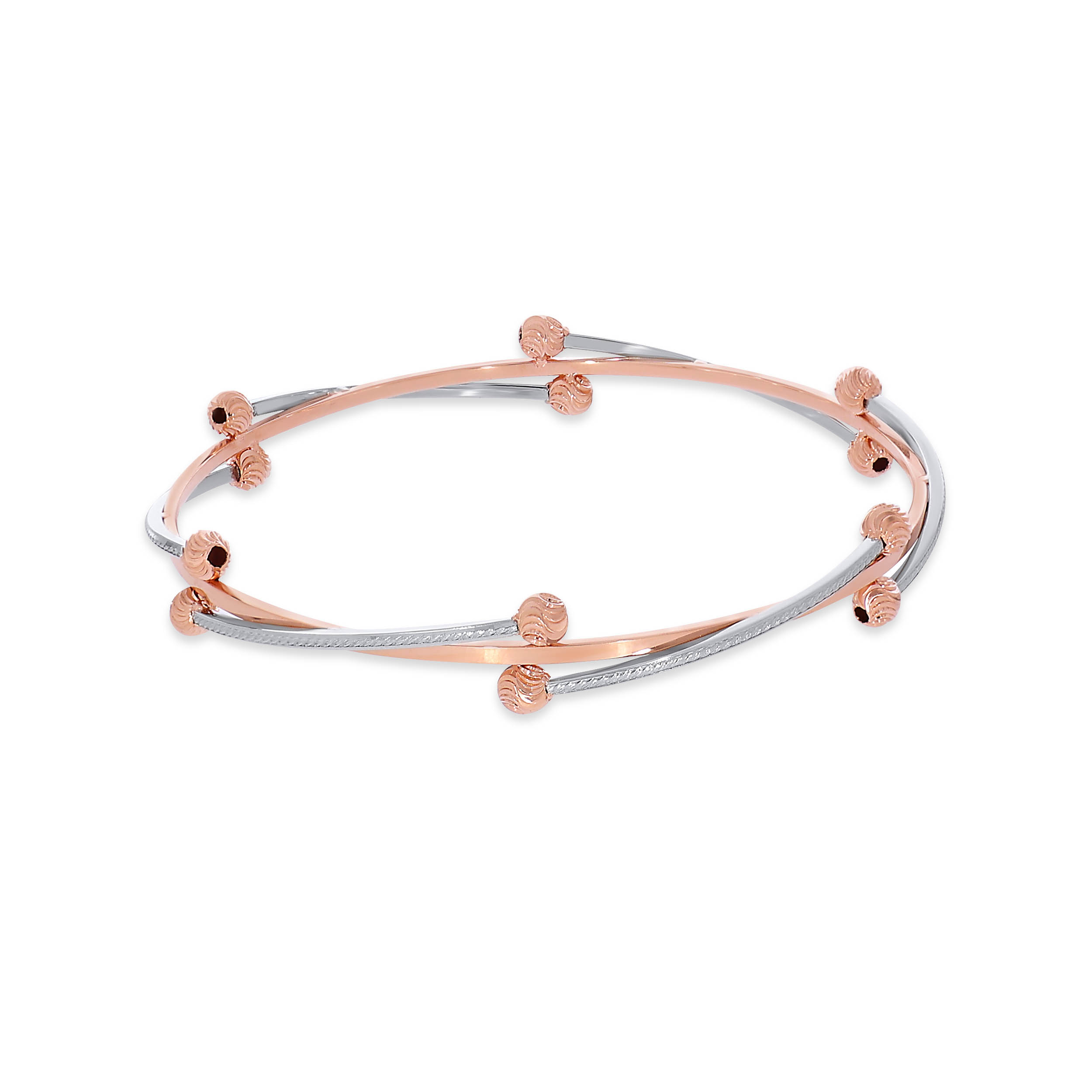 Spherical Enchant Platinum Bangle - Senco Gold and Diamonds