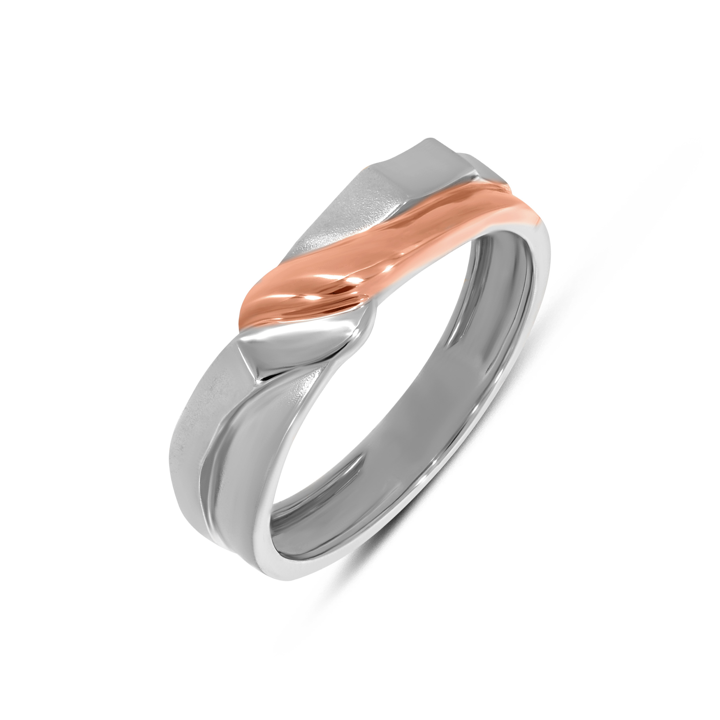 Sculpted Wave Men’s Platinum Ring - Senco Gold and Diamonds