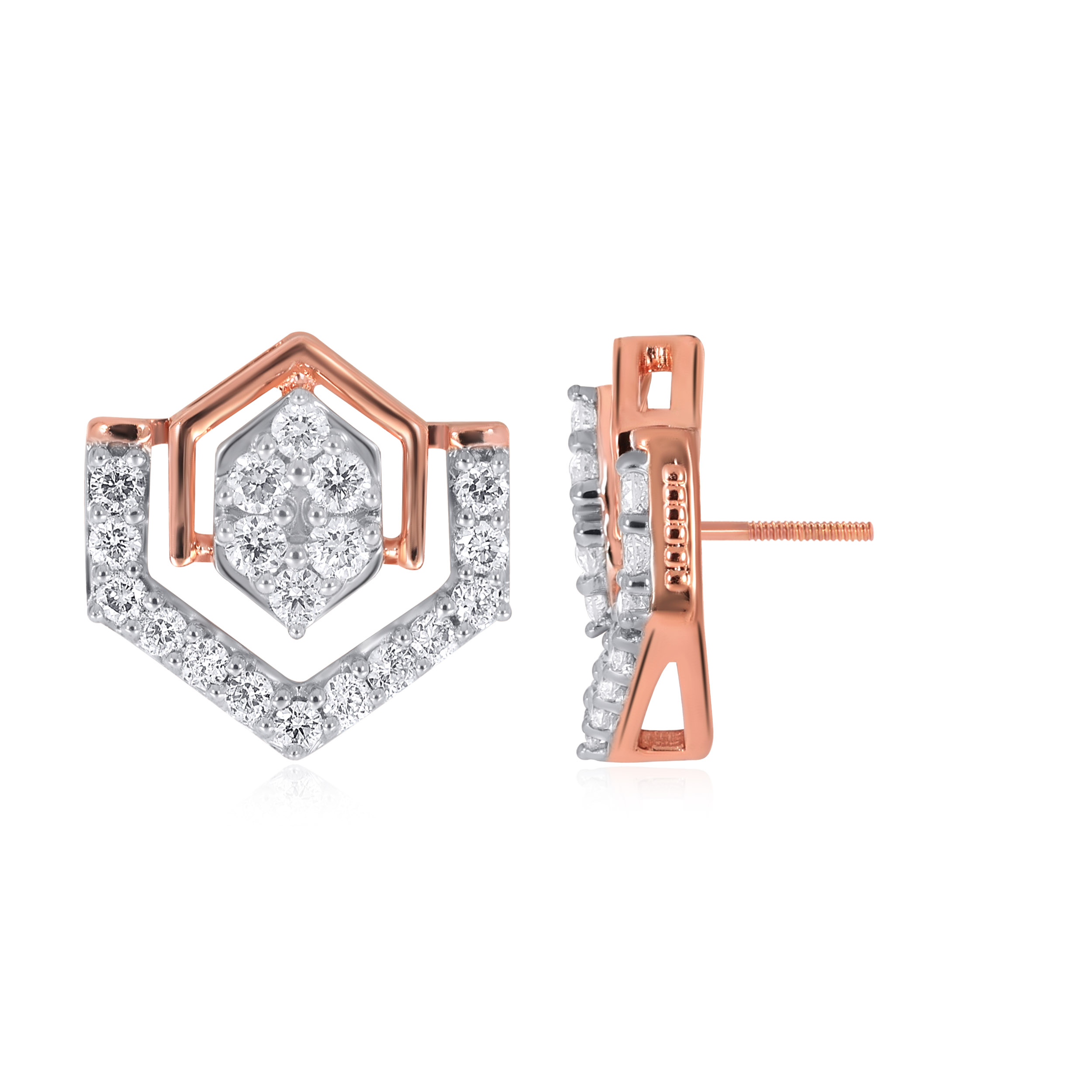Chic Speak Diamond Studs - Senco Gold and Diamonds