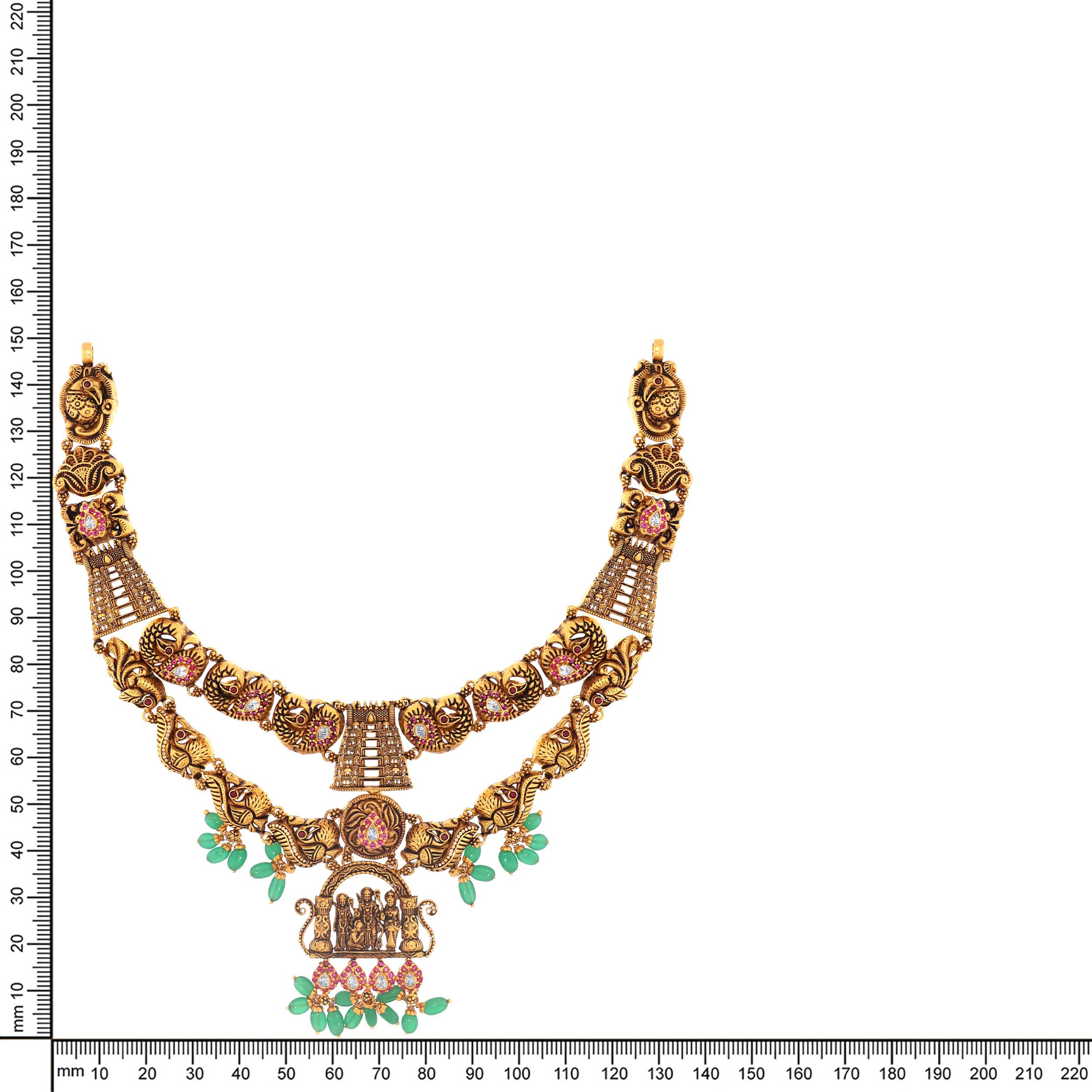Virtuous Emblem Antique Gold Necklace - Senco Gold and Diamonds