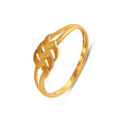 Chic Interwoven Gold Ring - Senco Gold and Diamonds