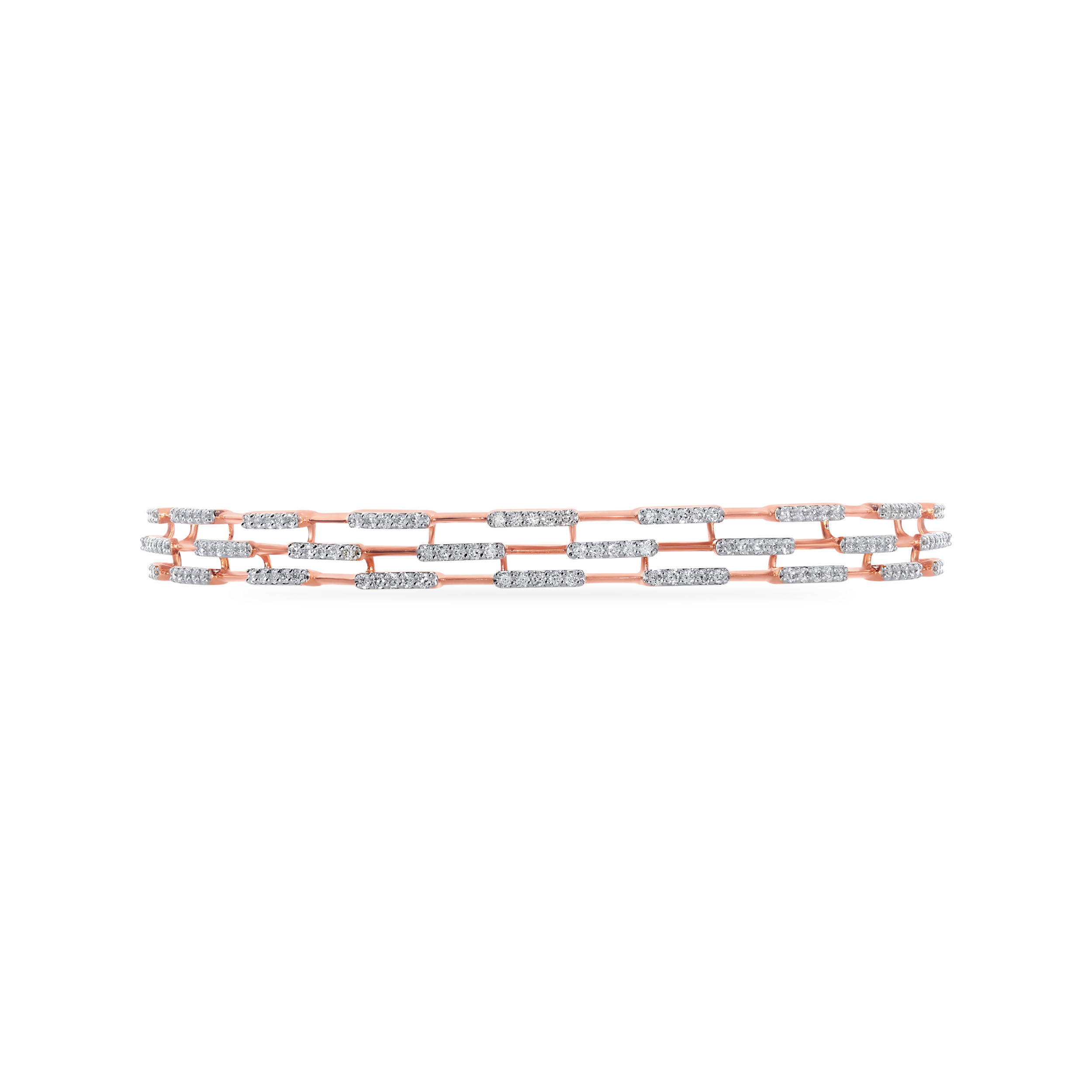 Linear Art Diamond Bangle - Senco Gold and Diamonds