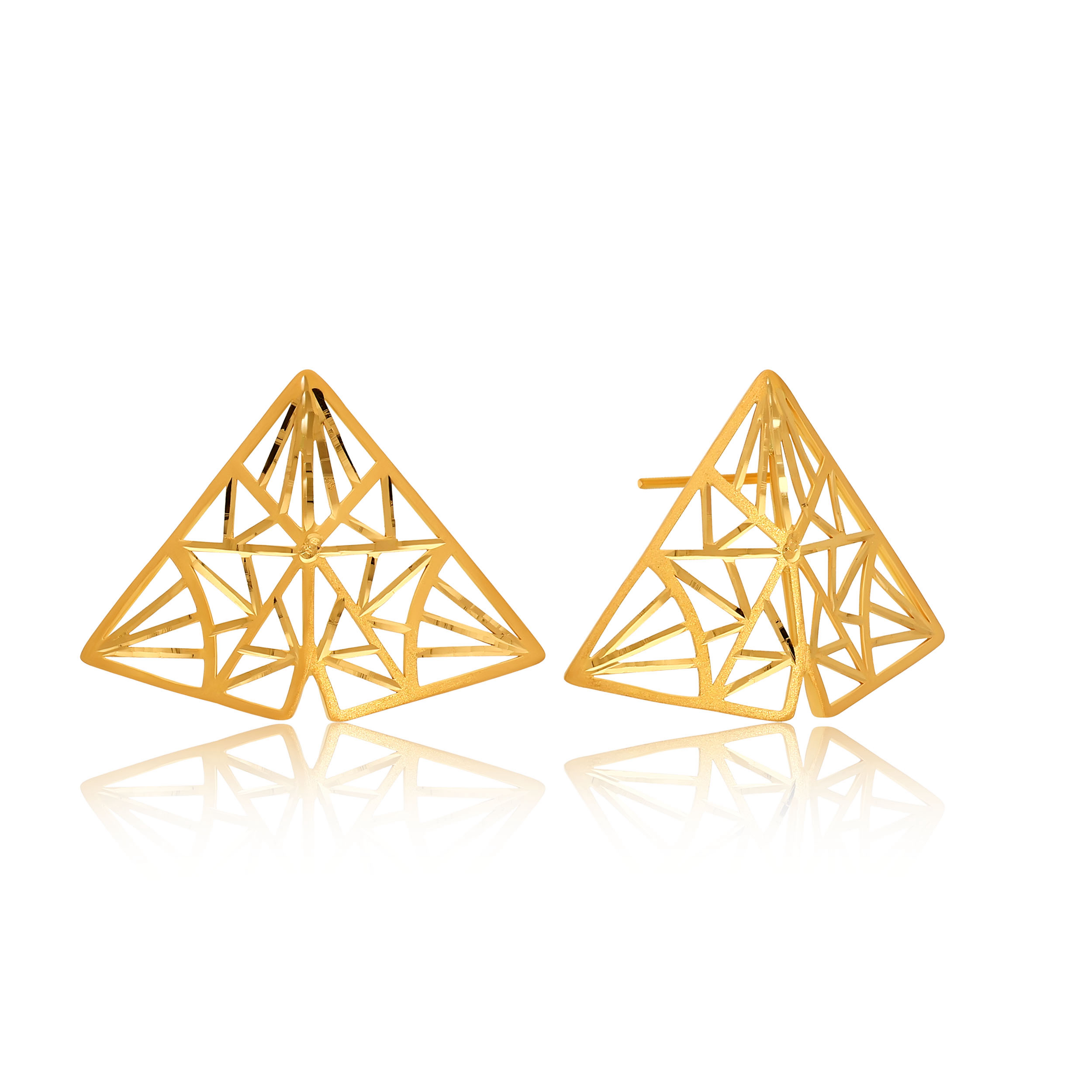 22K Yellow Gold Earrings_GP-SAD0006303 - Senco Gold and Diamonds