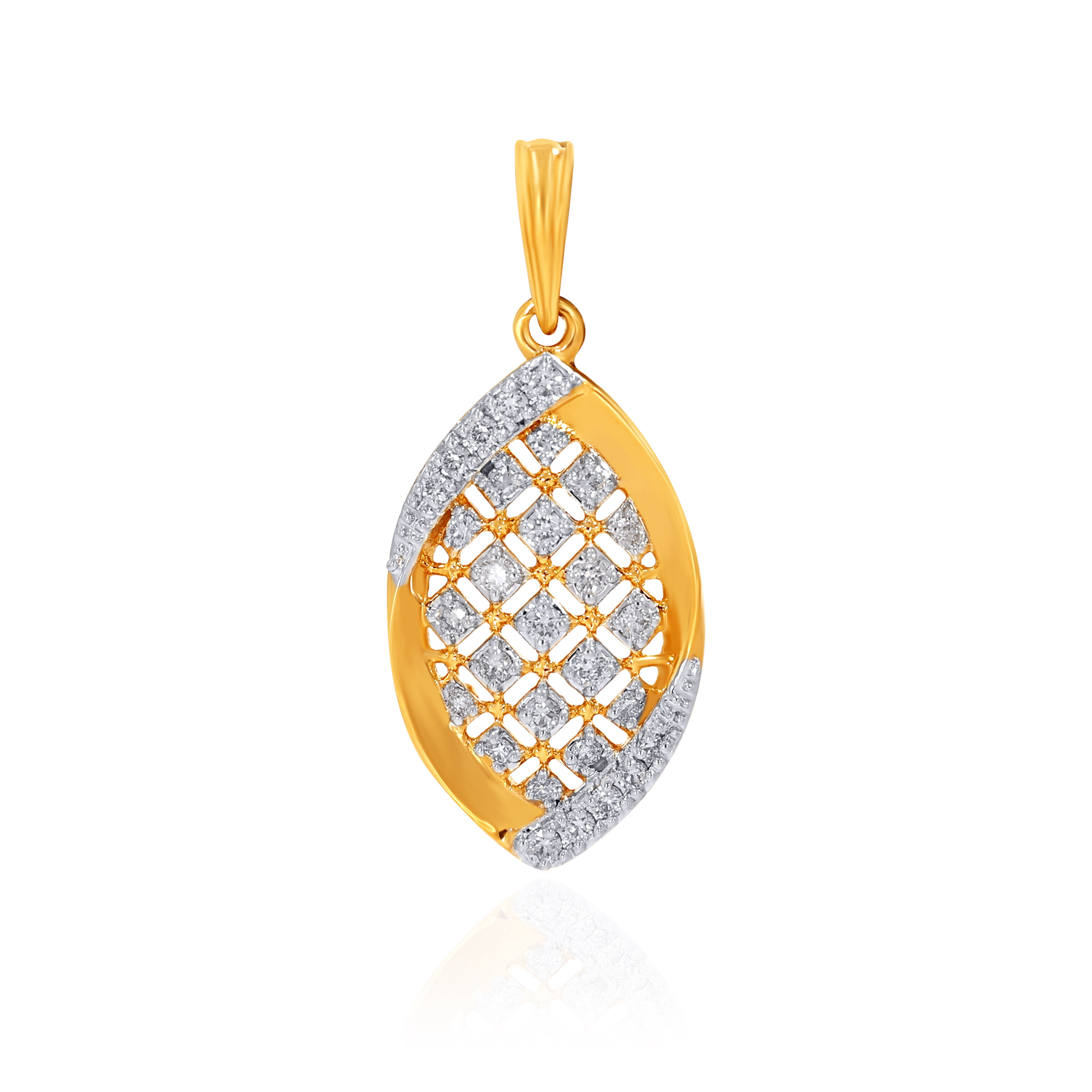 Essence Leaf Diamond Pendant - Senco Gold and Diamonds