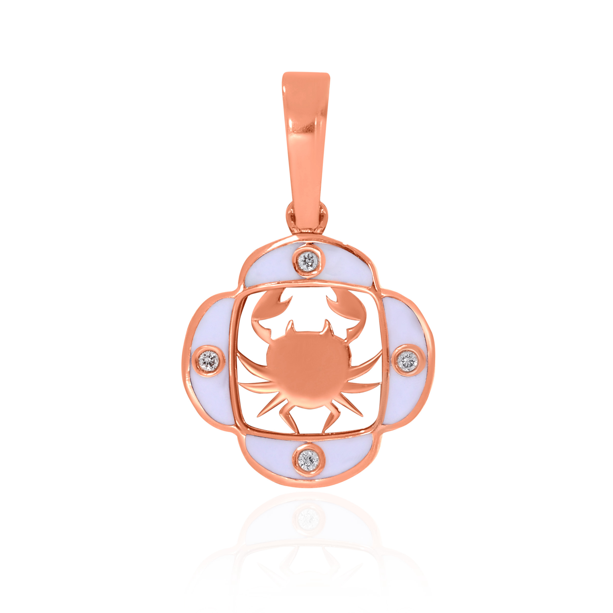 Cancer Moonlit Essence Diamond Pendant - Senco Gold and Diamonds