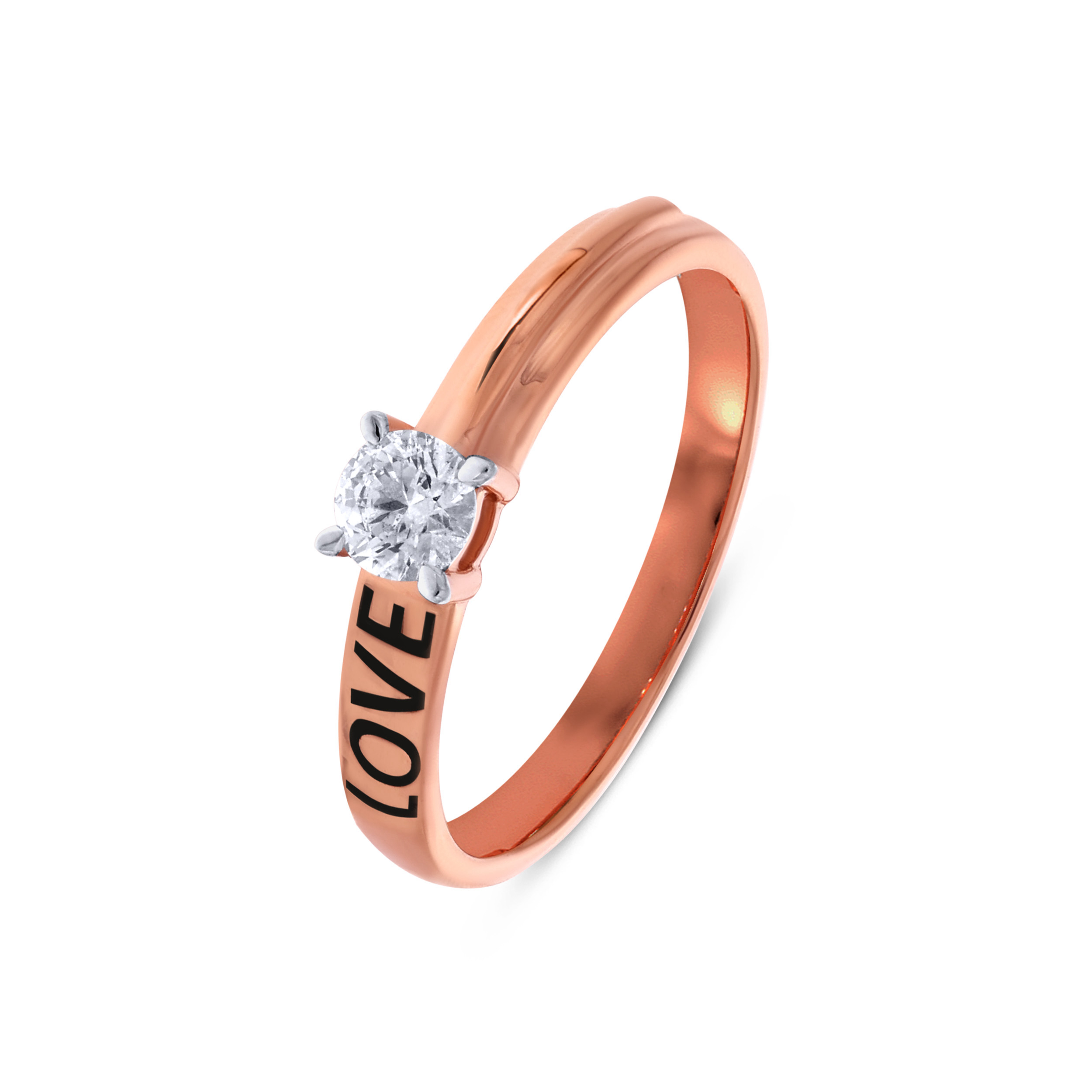 Sparkle of Love Solitaire Ring - Senco Gold and Diamonds