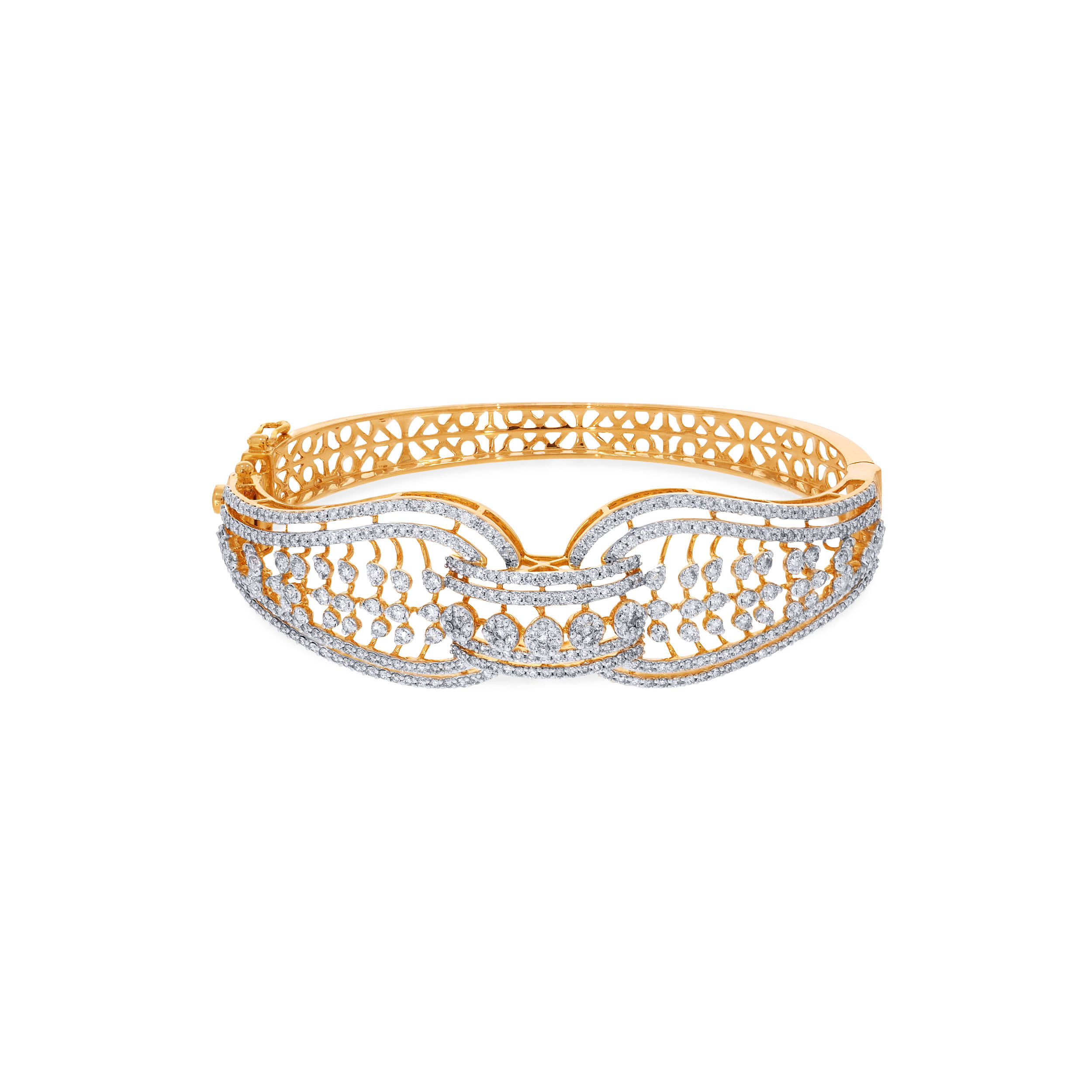 14K Yellow Gold Diamond Bracelet-DBR-D000754790 - Senco Gold and Diamonds