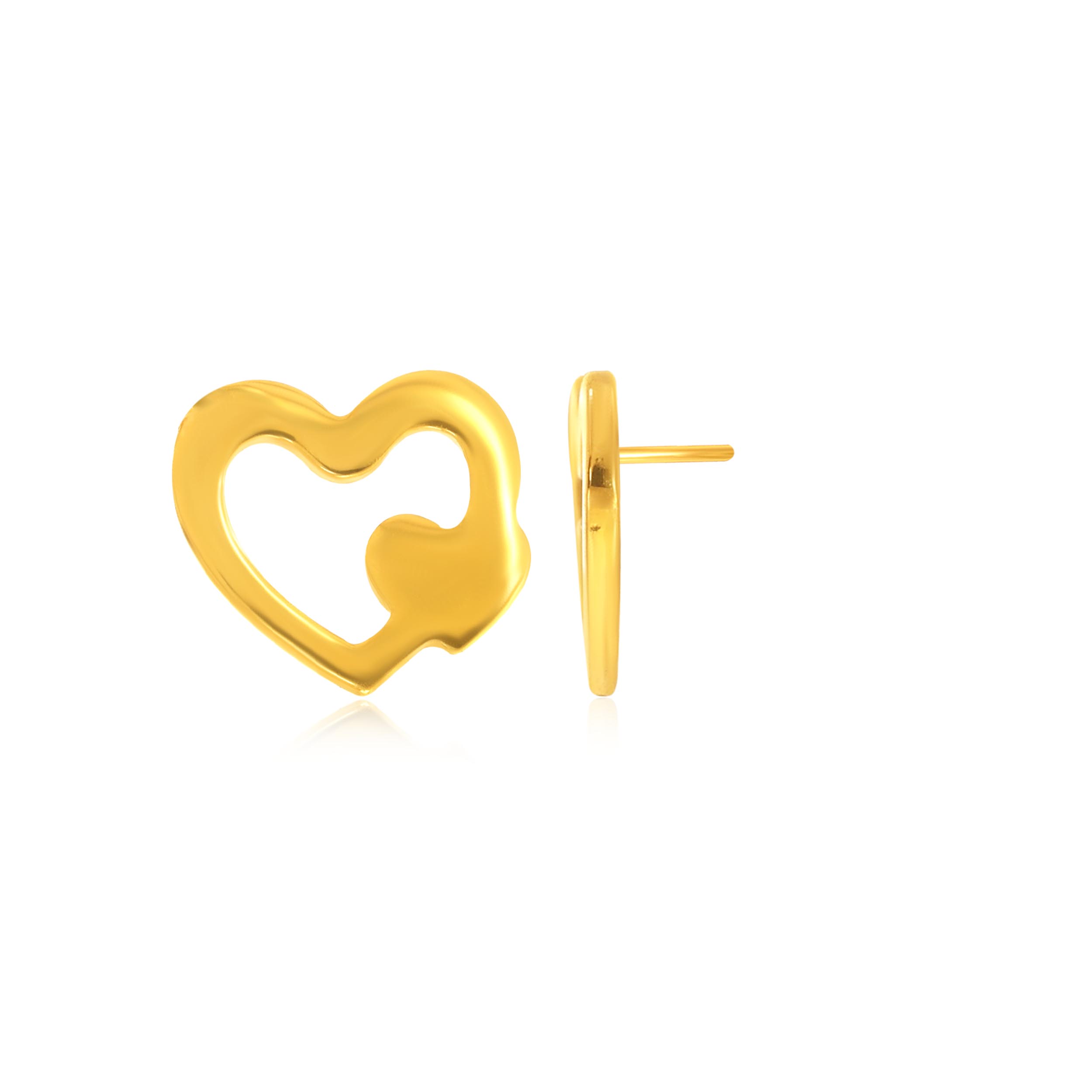 Merry Heart Kids Gold Studs - Senco Gold and Diamonds