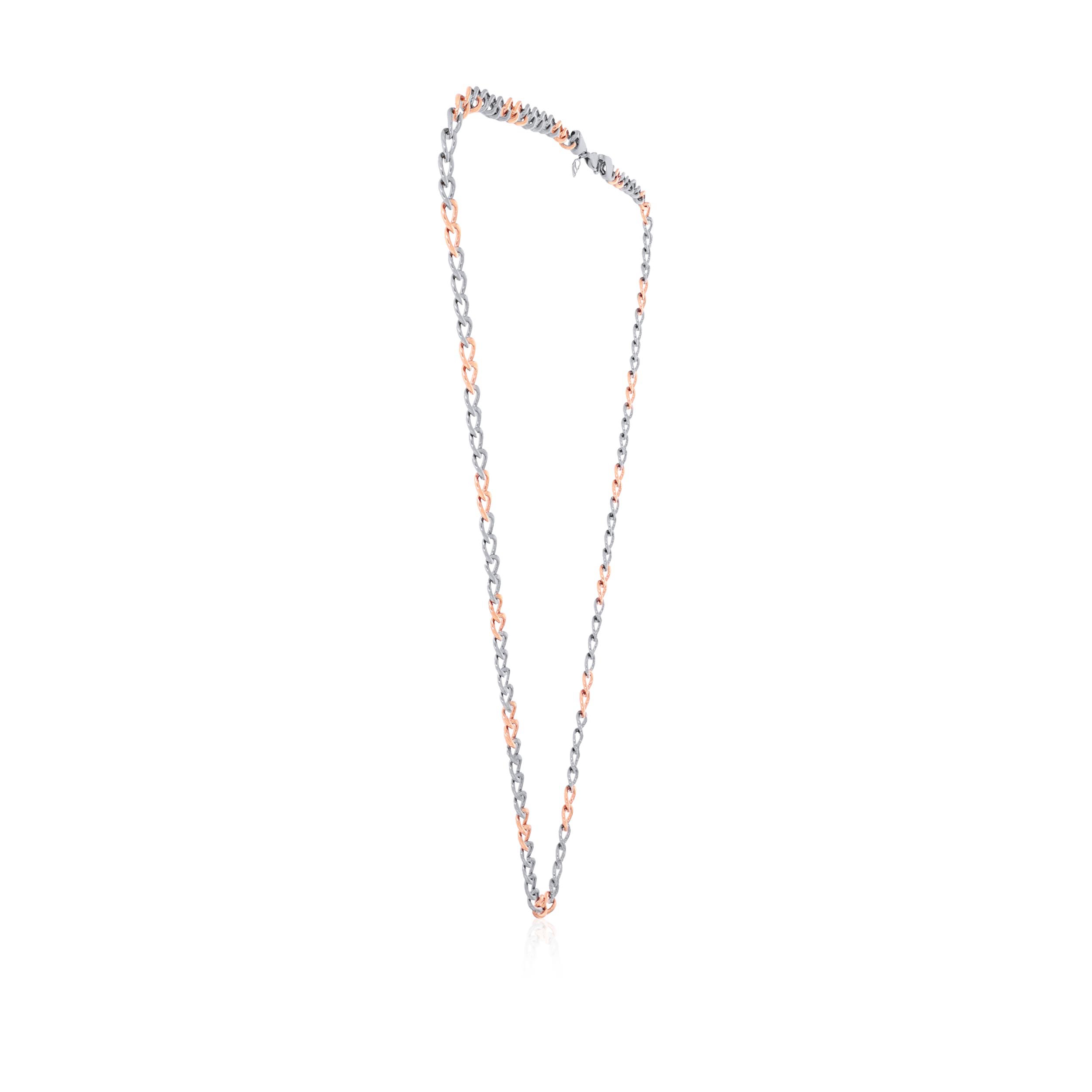 Groovy Duo Men Platinum Chain - Senco Gold and Diamonds