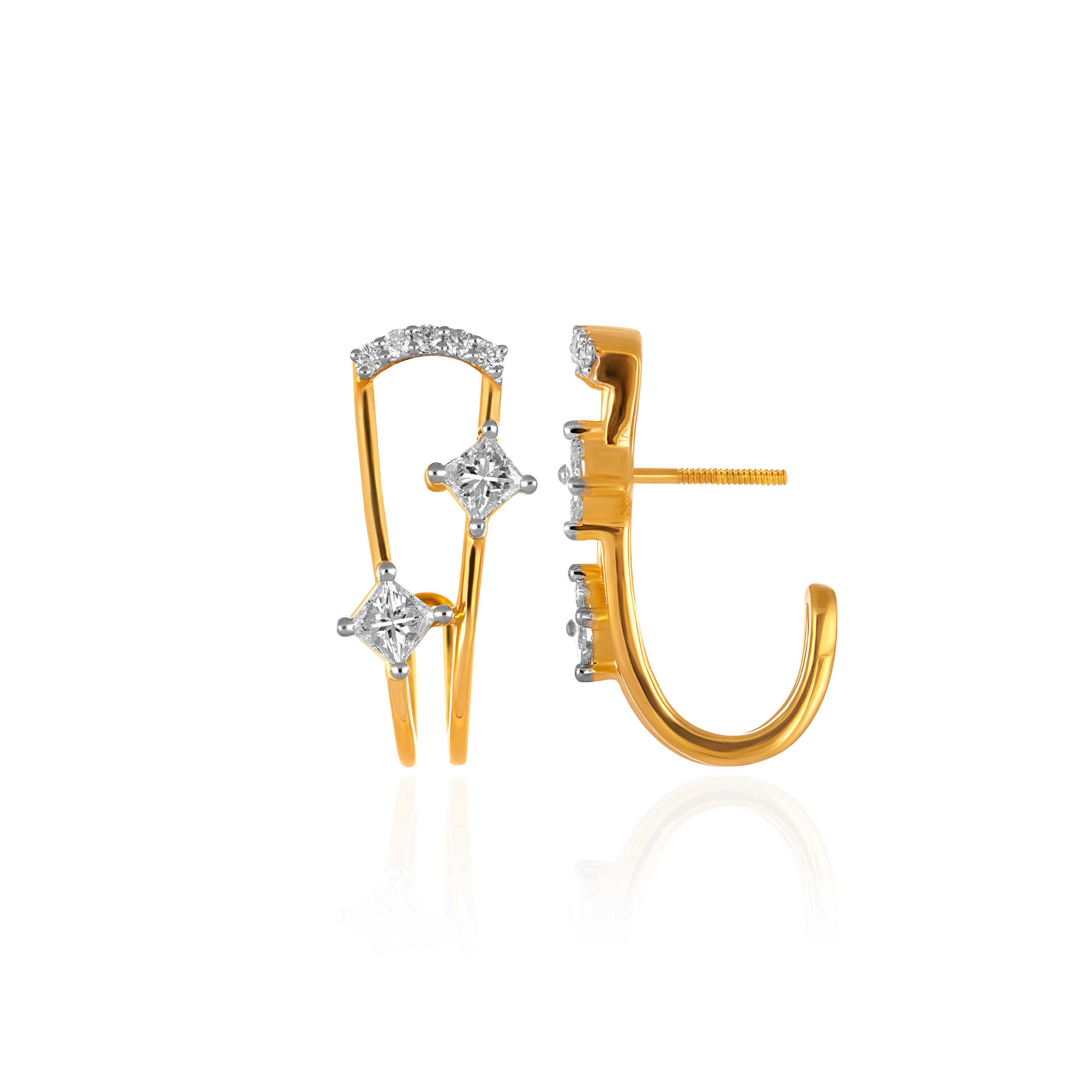 Twinkling Delight Diamond Earrings - Senco Gold and Diamonds