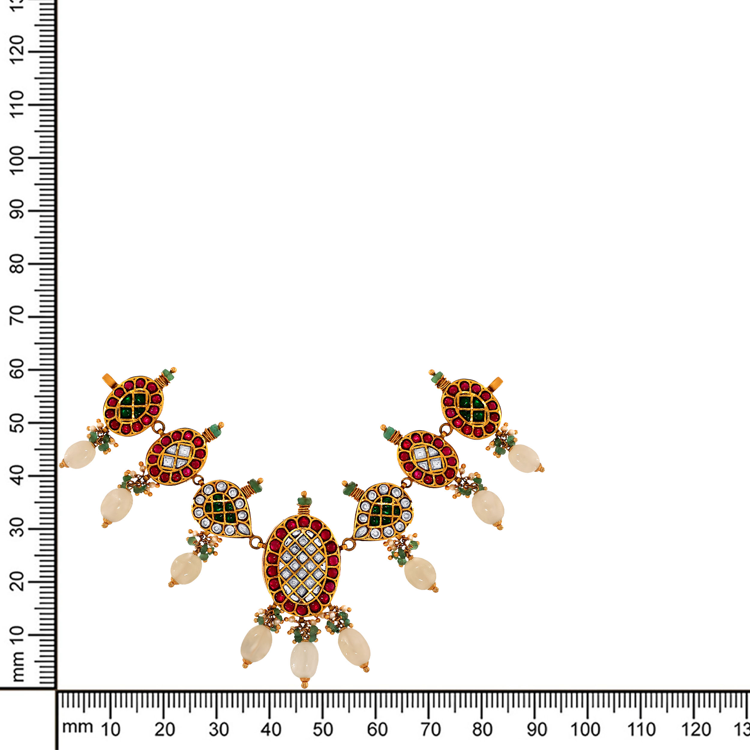 22K Yellow Gold Kundan Necklace-GN-D000788418 - Senco Gold and Diamonds