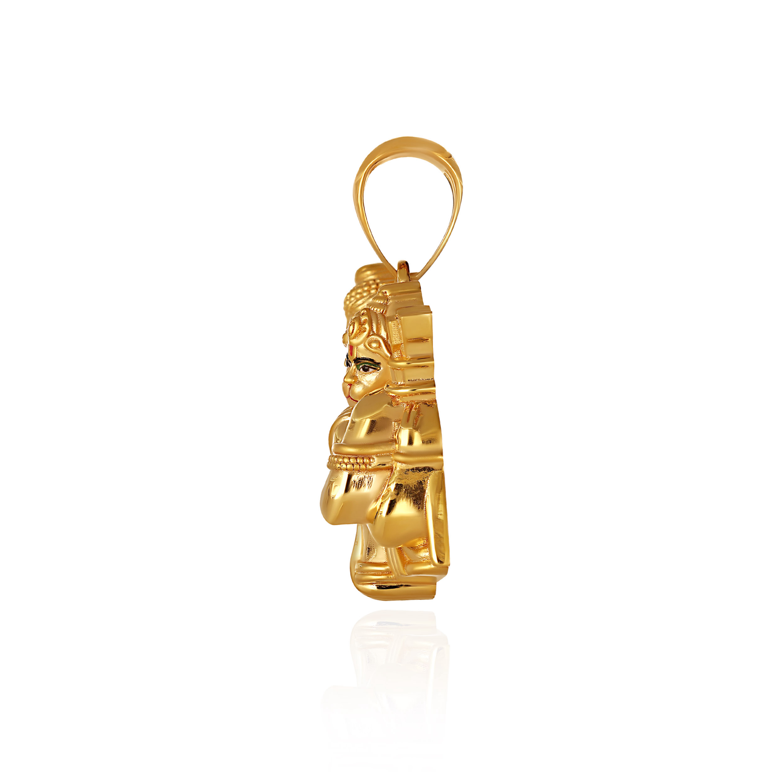 Rama–Hanuman Reverence Gold Pendant - Senco Gold and Diamonds