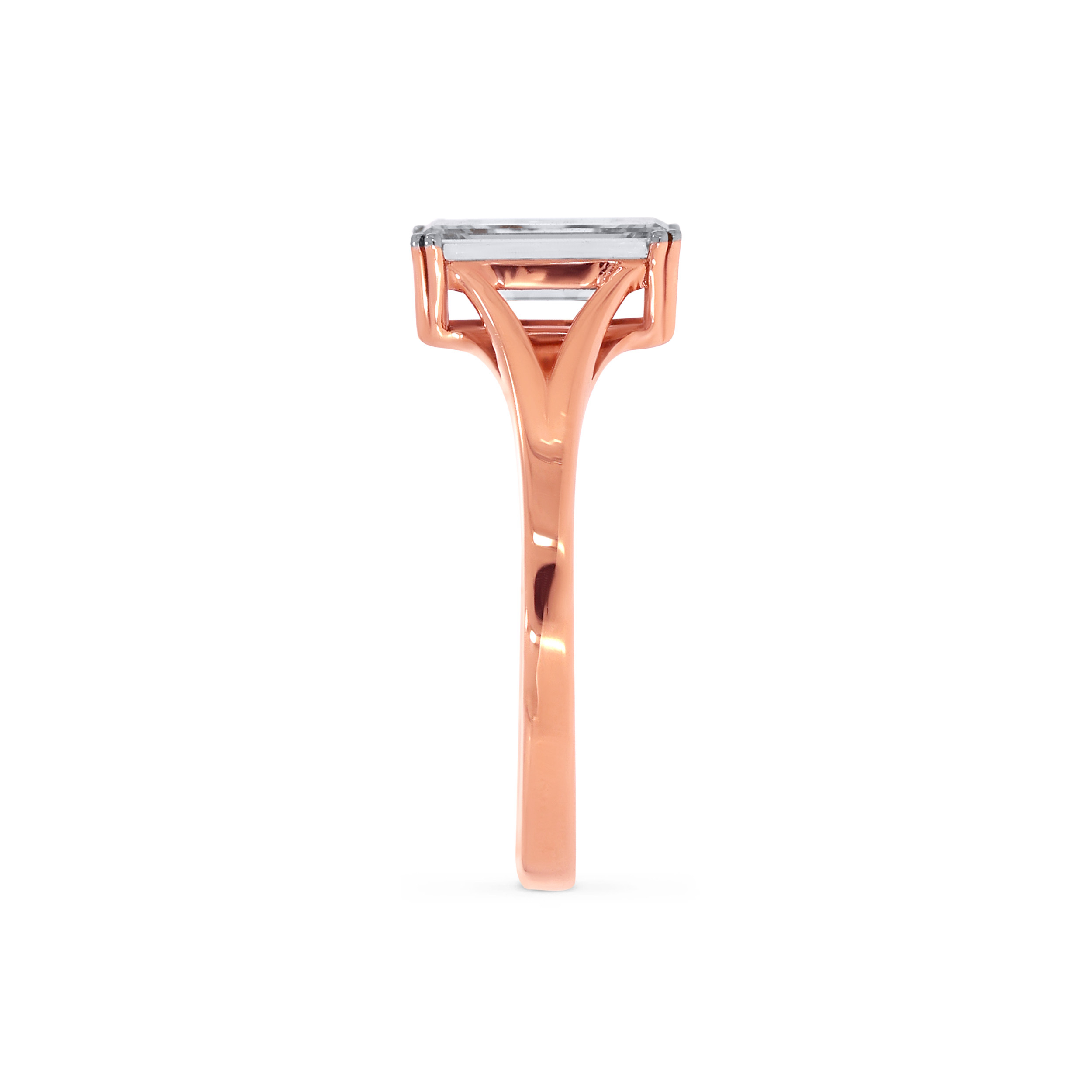 18K Rose Gold Solitaire Ring-DLR-D000756414 - Senco Gold and Diamonds