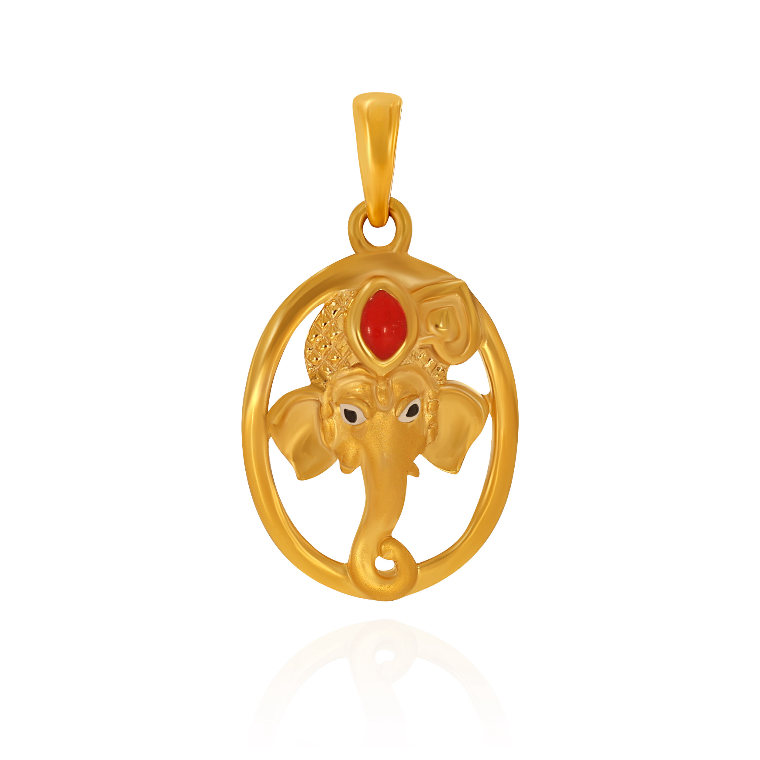 Auspicious Aura Ganesh Gold Pendant - Senco Gold and Diamonds
