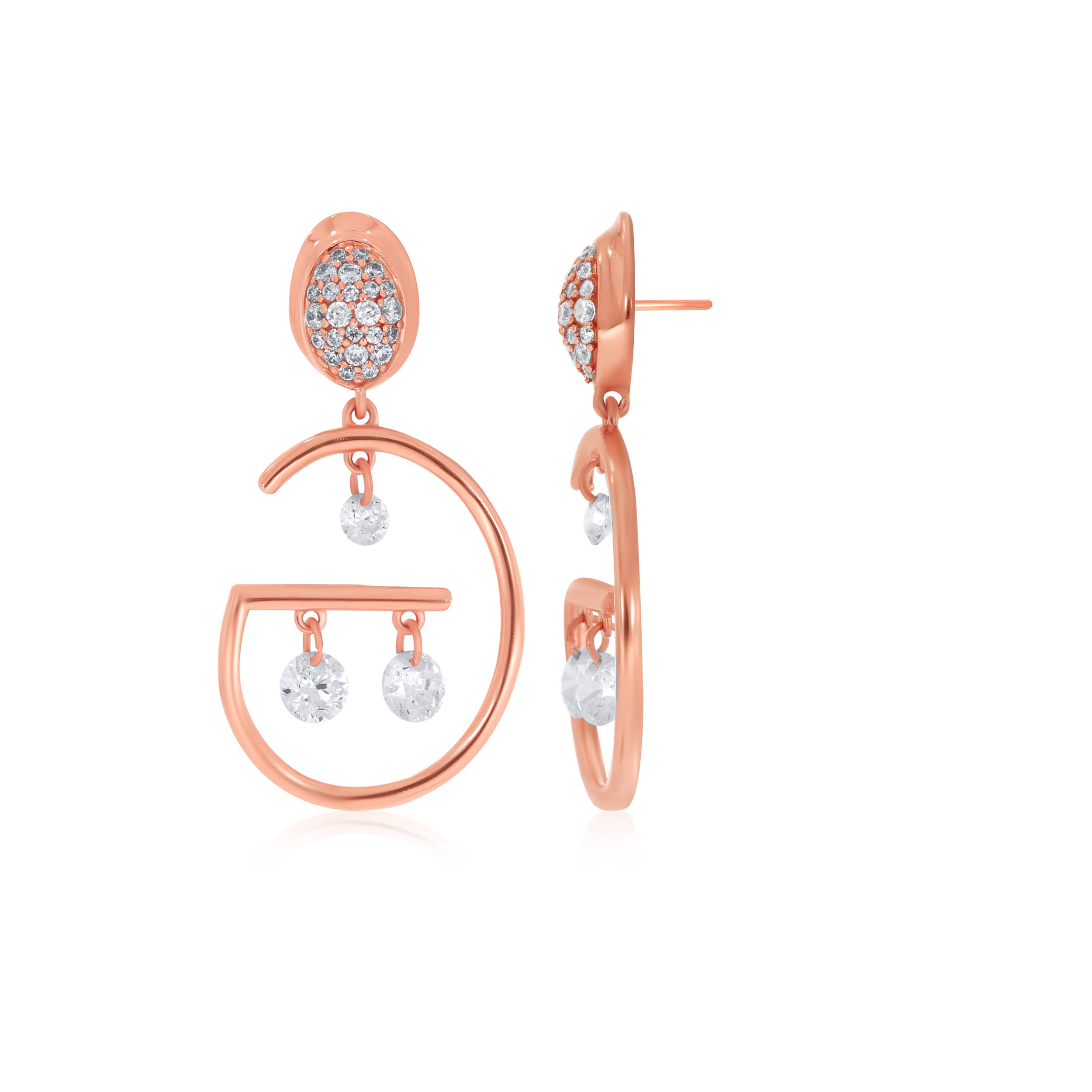 'G'orgeous Allure Gold Drop Earrings - Senco Gold and Diamonds