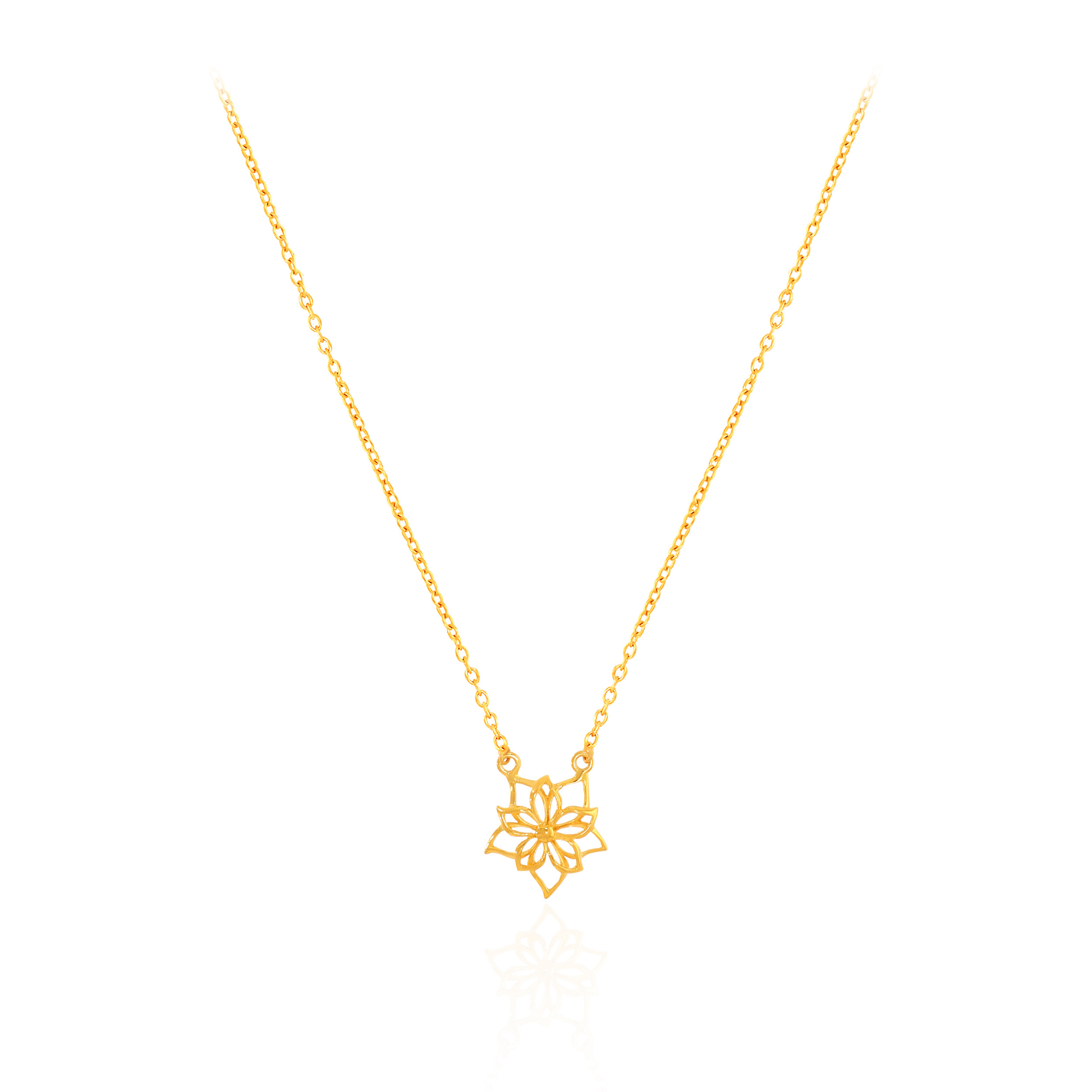 22K Yellow Gold Chain Pendant-GPN-D000777015 - Senco Gold and Diamonds