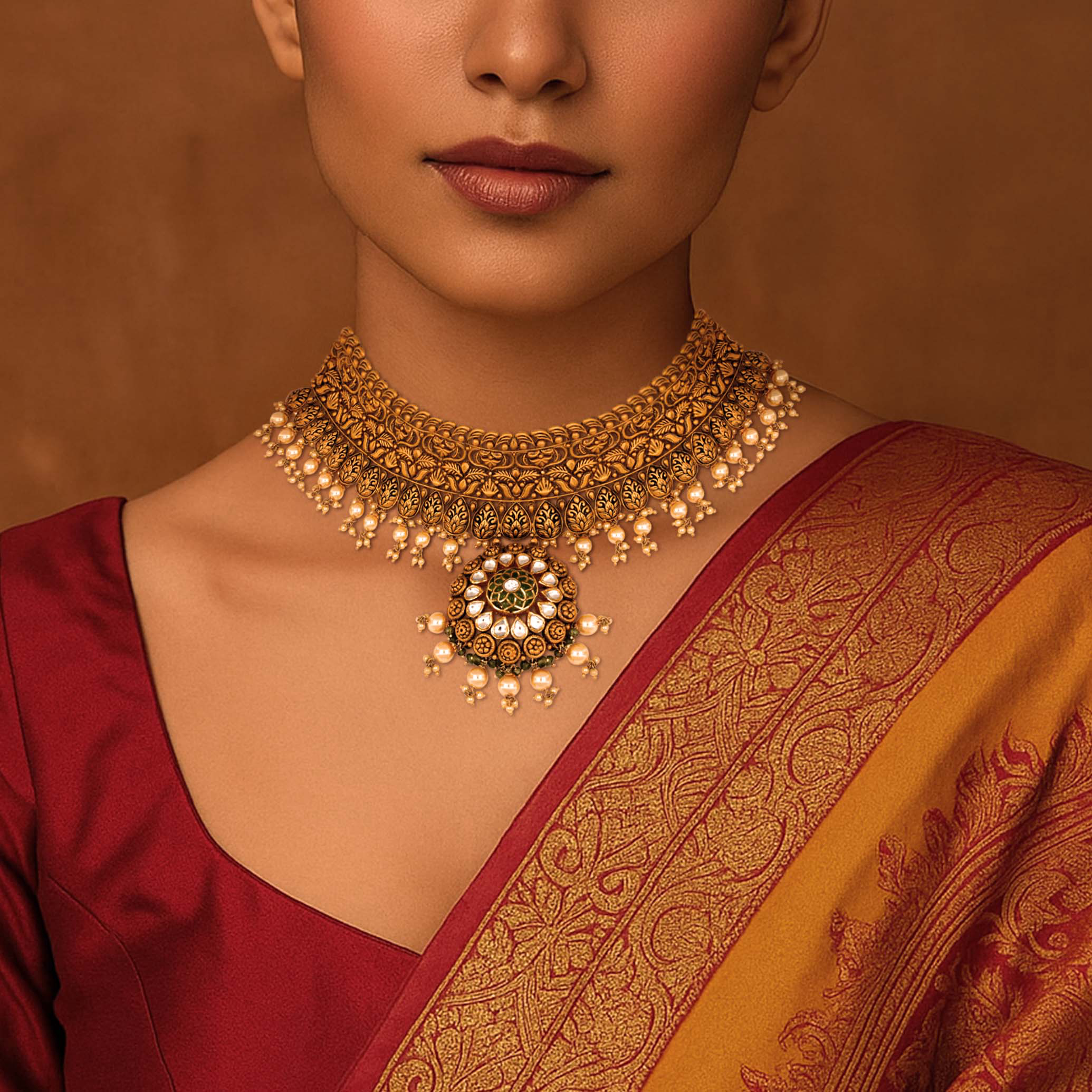 Baroque Heritage Gold Necklace - Senco Gold and Diamonds