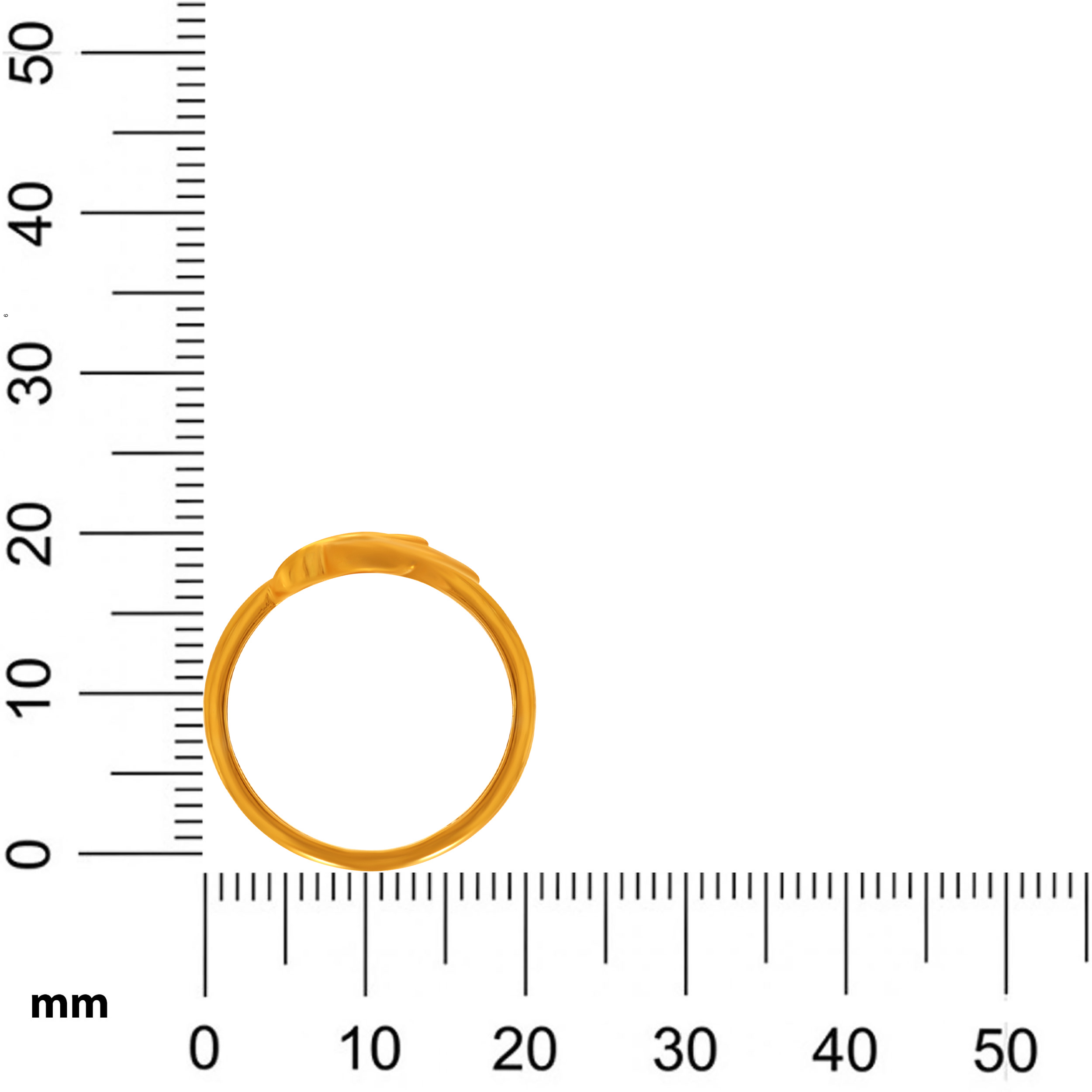 Twin Bud Loop Gold Ring - Senco Gold and Diamonds