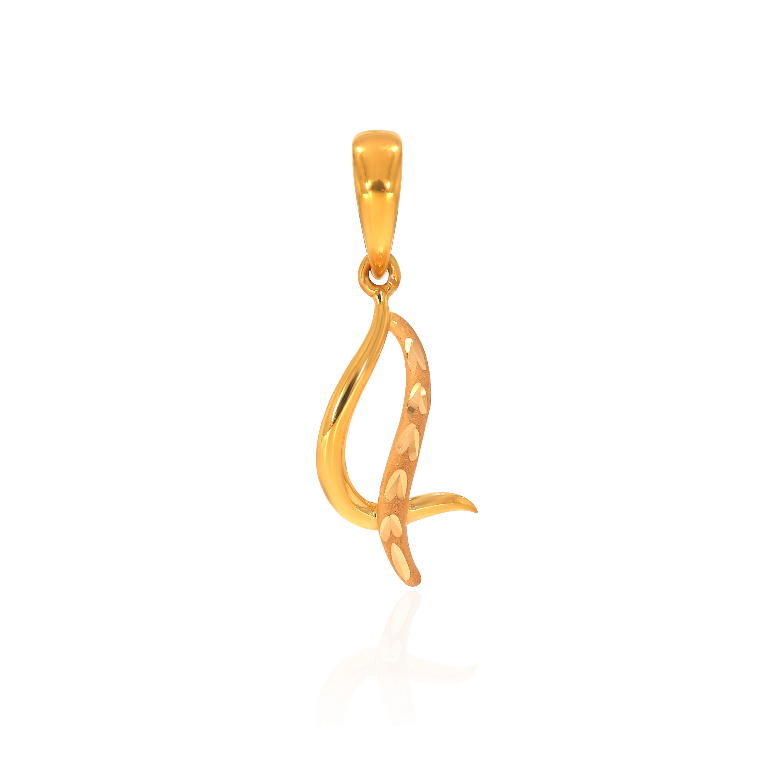 22K Yellow Gold Fancy Gold Pendant-GPN-D000555591 - Senco Gold and Diamonds