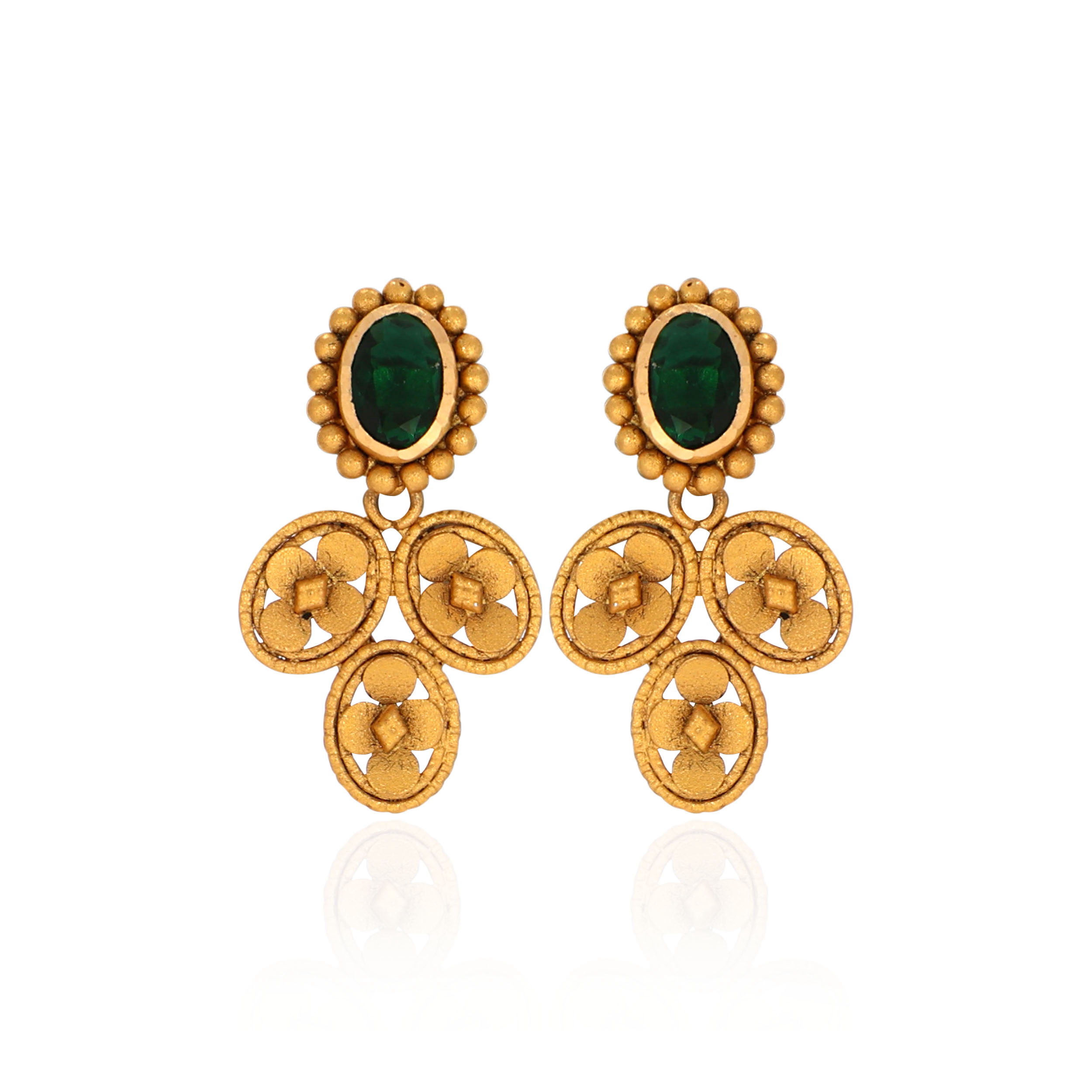 22K Yellow Gold Earrings-GPGN-D000788461 - Senco Gold and Diamonds