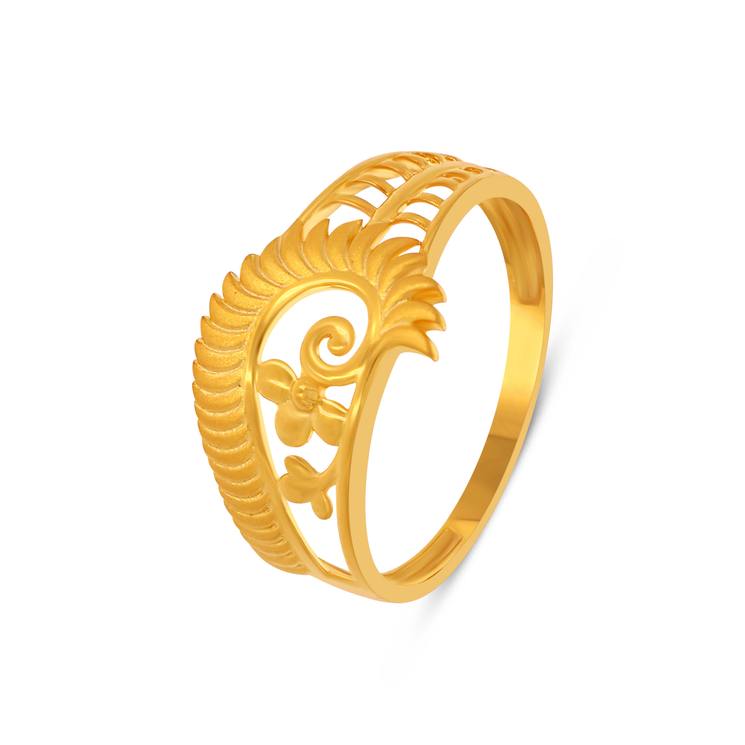 Swirling Gold Floral Ring - Senco Gold and Diamonds