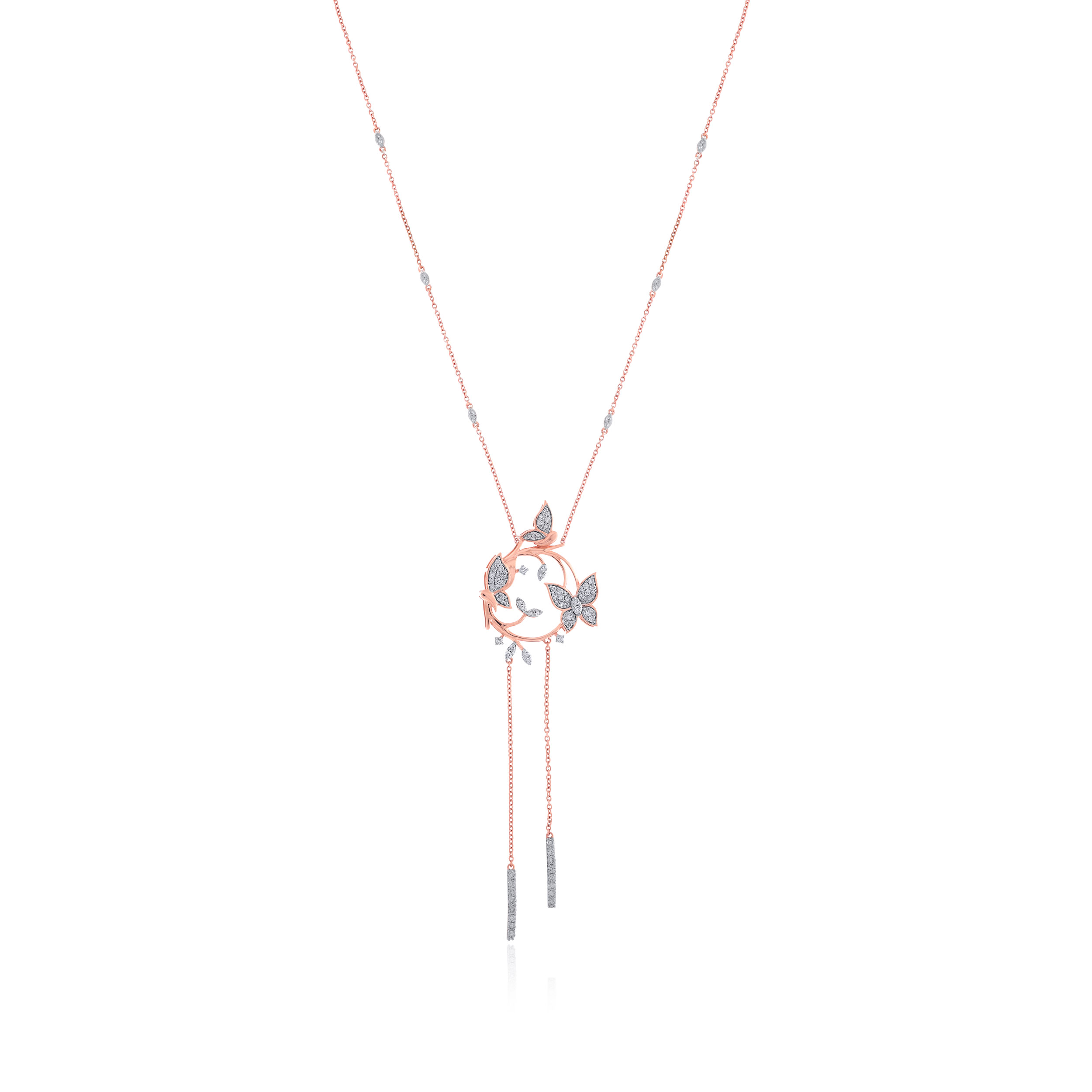 Circle of Beauty Diamond Chain Pendant - Senco Gold and Diamonds