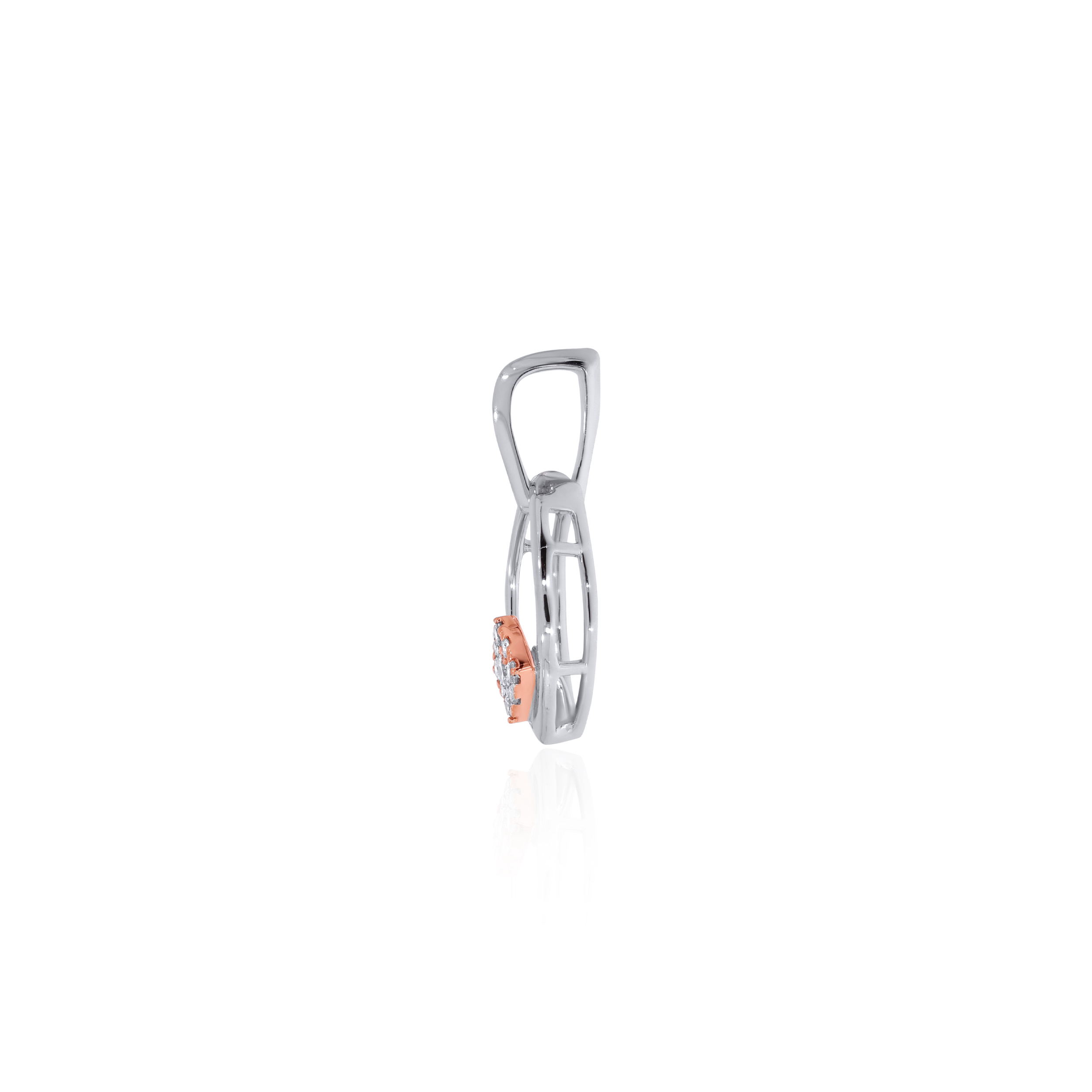 Whispering Petal Platinum Diamond Pendant - Senco Gold and Diamonds