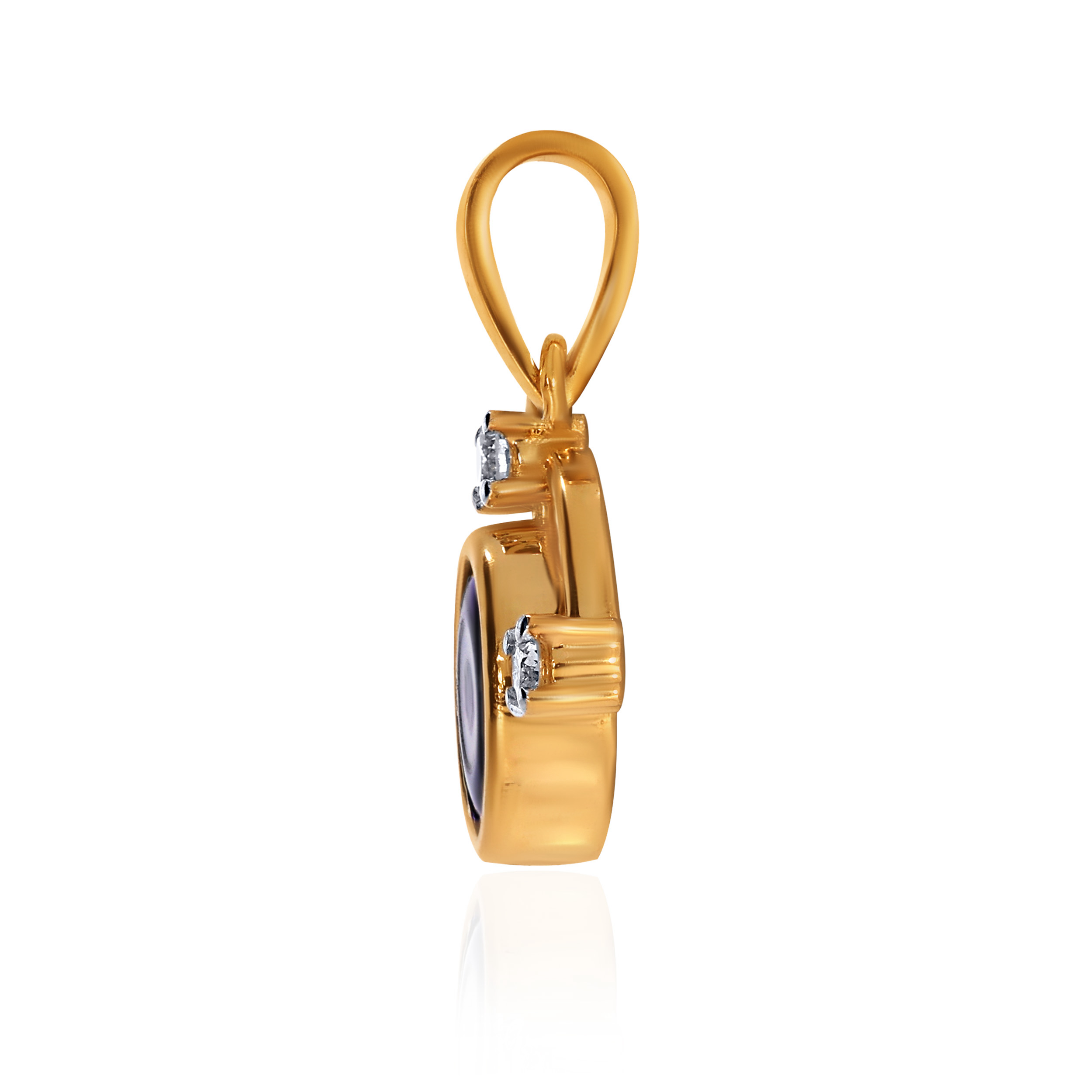 14K Yellow Gold Kids Diamond Pendant-DPN-D000790191 - Senco Gold and Diamonds
