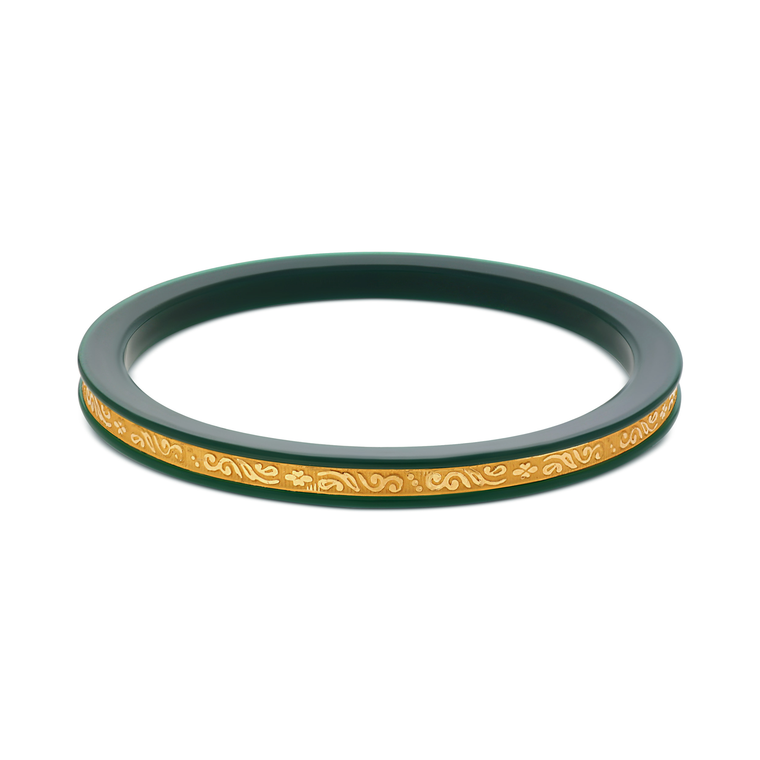 Evergreen Vow Gold Pola Bangle - Senco Gold and Diamonds